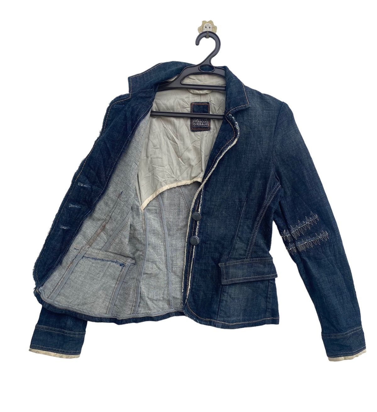 Marithe + Francois Girbaud Rare Marithe Francois Girbaud denim coat jacket Size S / US 4 / IT 40 - 3 Thumbnail