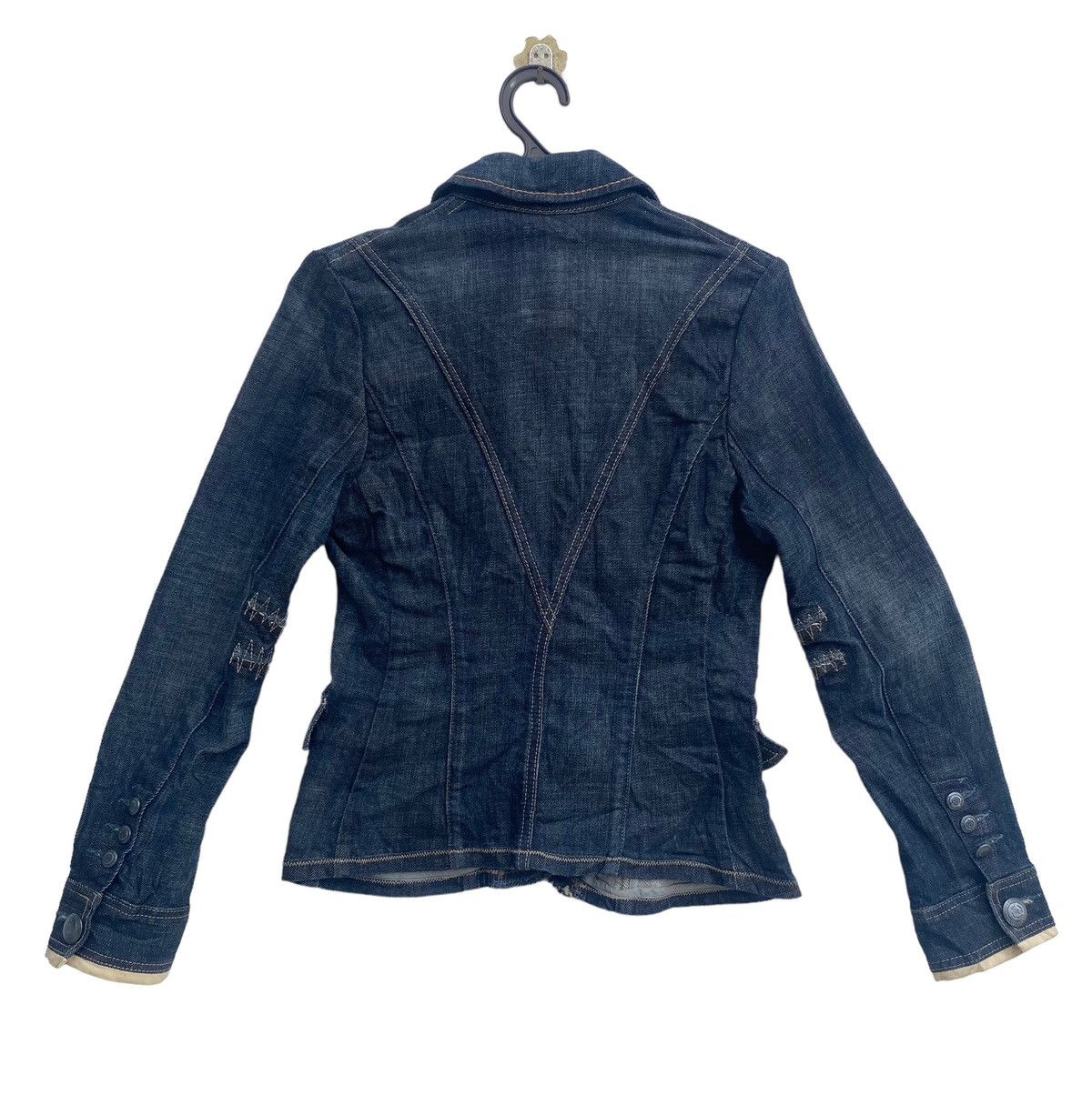 Marithe + Francois Girbaud Rare Marithe Francois Girbaud denim coat jacket Size S / US 4 / IT 40 - 4 Thumbnail