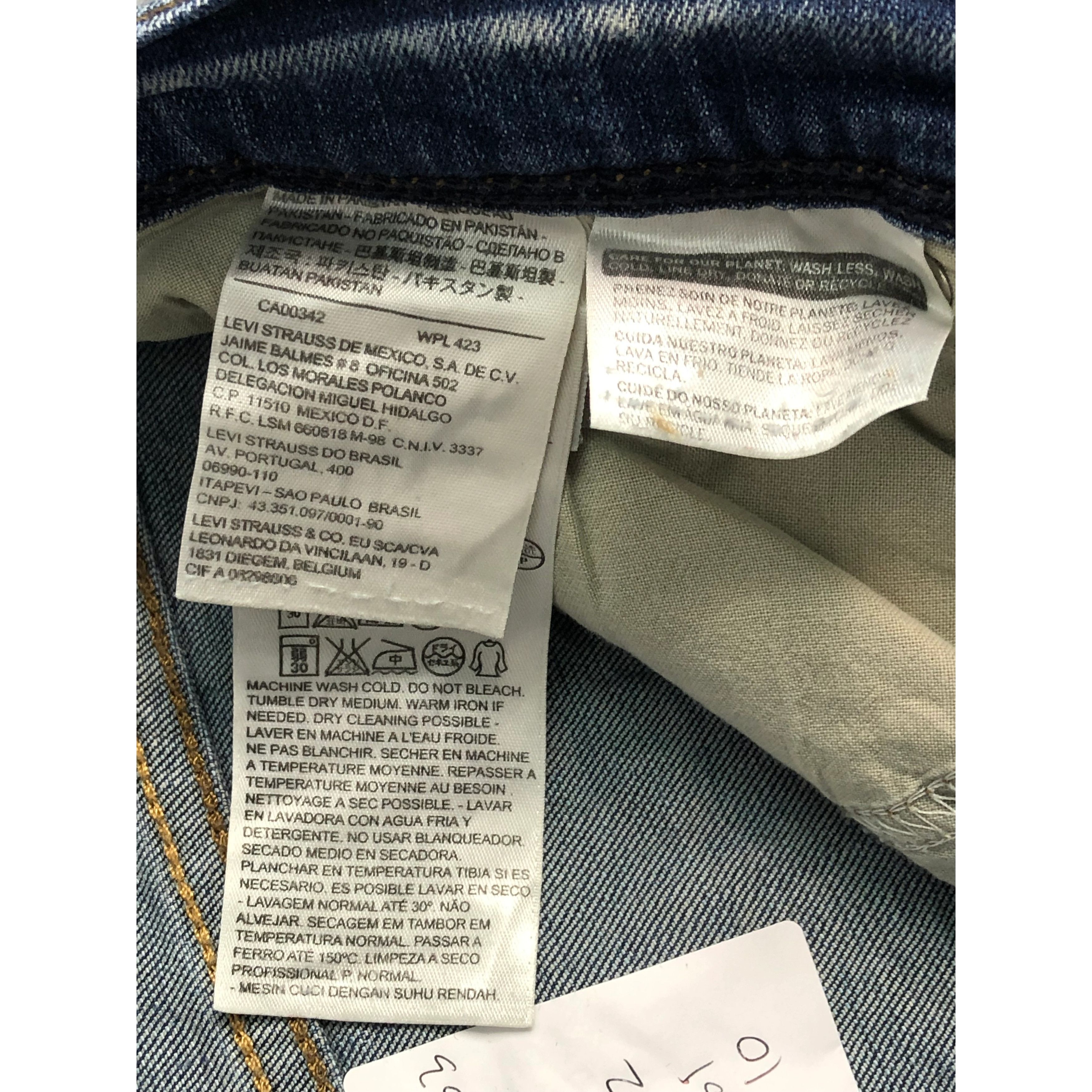 Levi's Vintage Levis Skinny Blue Jeans Strecthable DP0563 Size US 30 / EU 46 - 8 Thumbnail