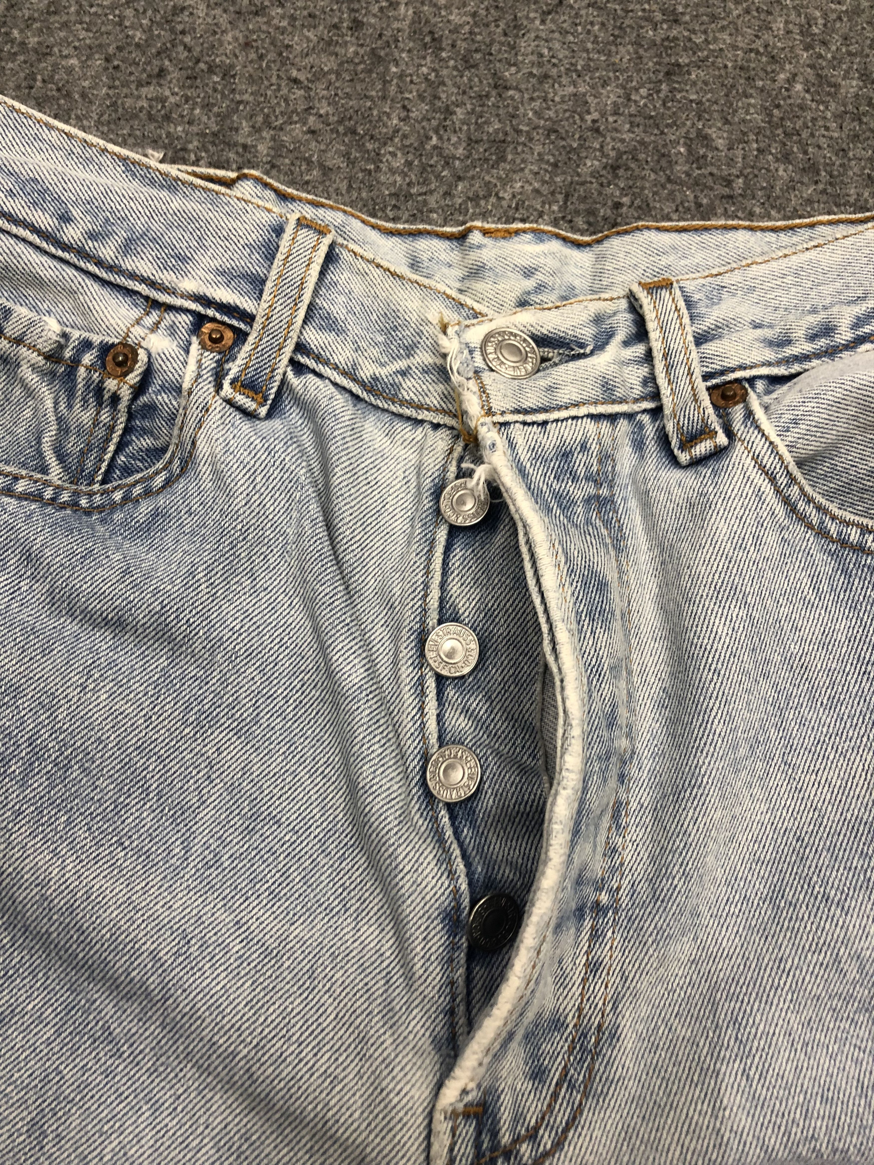 Levi's Vintage Levis 501 Cropped Jeans DP1062 Size US 30 / EU 46 - 7 Thumbnail