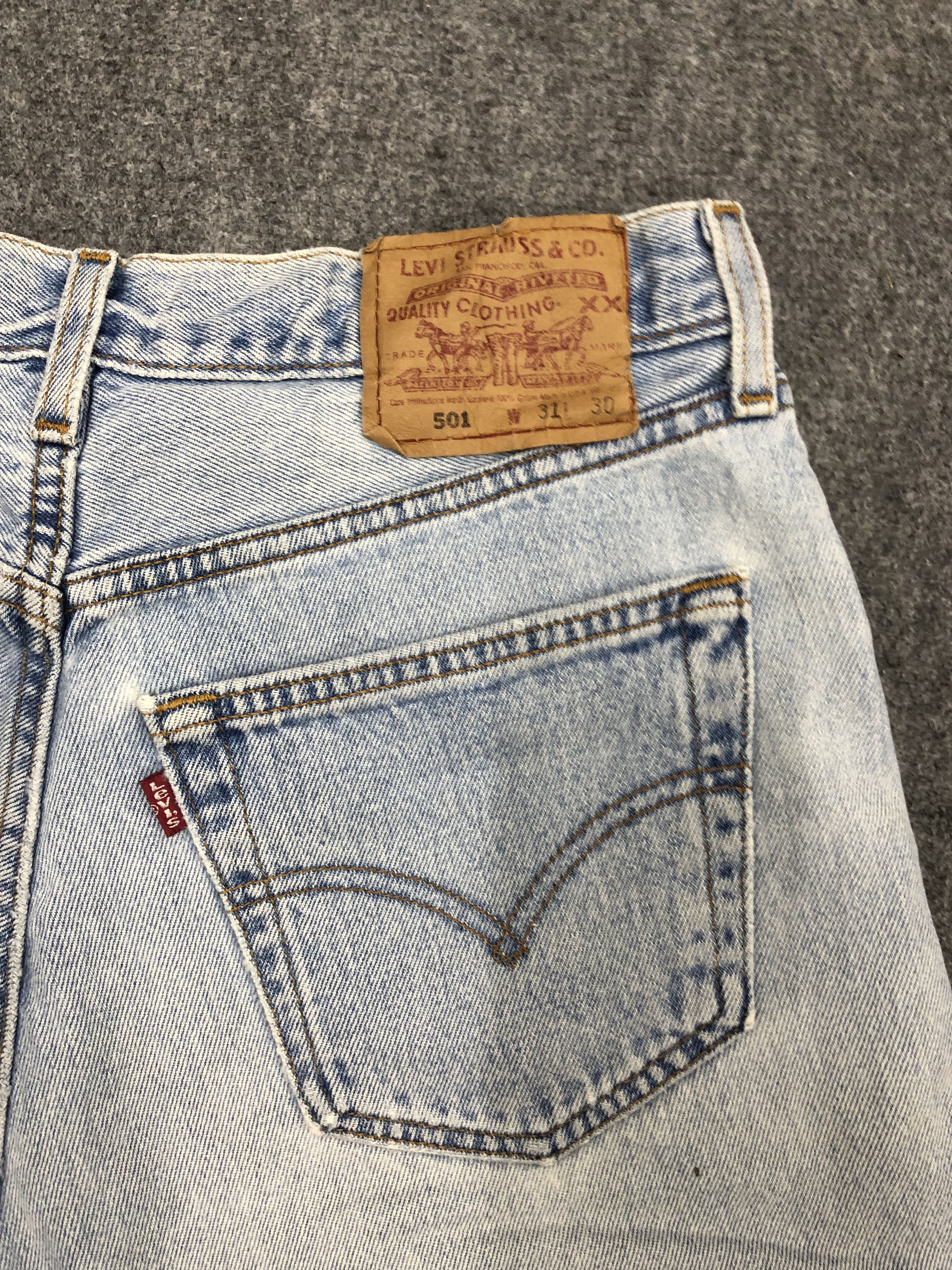 Levi's Vintage Levis 501 Cropped Jeans DP1062 Size US 30 / EU 46 - 4 Thumbnail