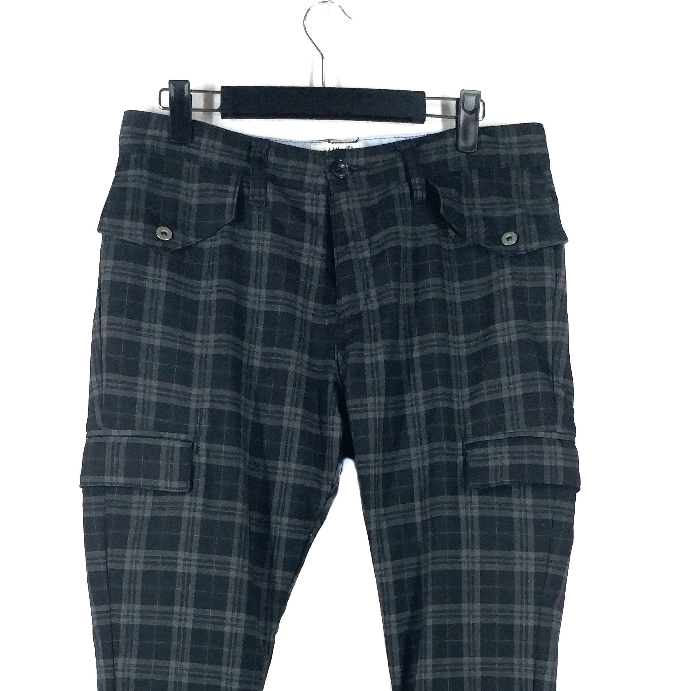 Japanese Brand ❌ SALE🔥 Glen Plaid Pockets Punk Style Beams Size US 32 / EU 48 - 3 Thumbnail