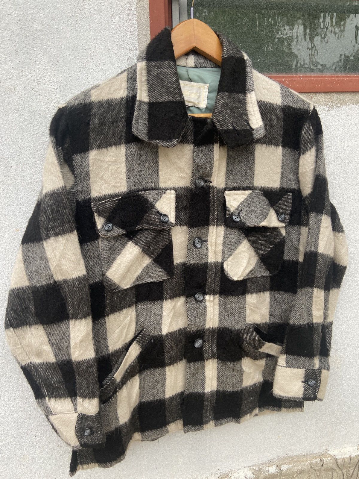 Vintage Vintage Zodiac Button Up Gingham Check Mohair Flannel Jacket Size US M / EU 48-50 / 2 - 3 Thumbnail