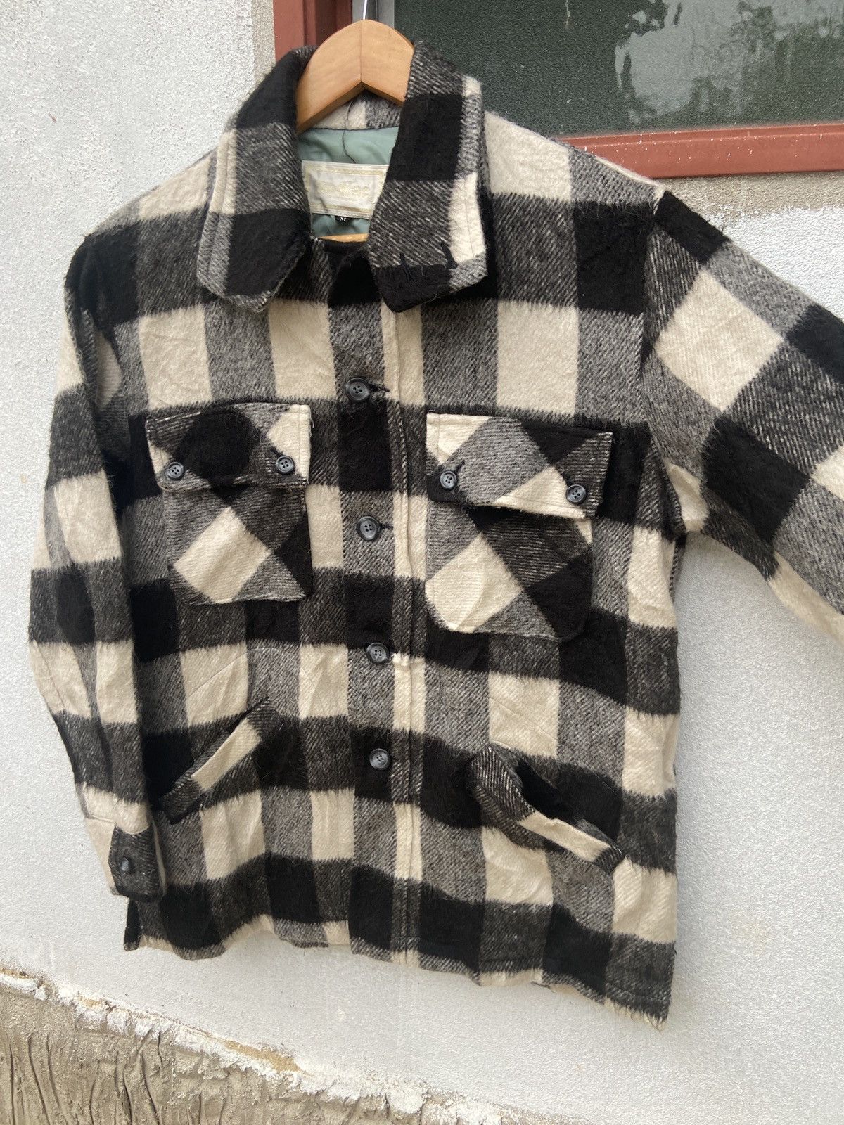 Vintage Vintage Zodiac Button Up Gingham Check Mohair Flannel Jacket Size US M / EU 48-50 / 2 - 4 Thumbnail