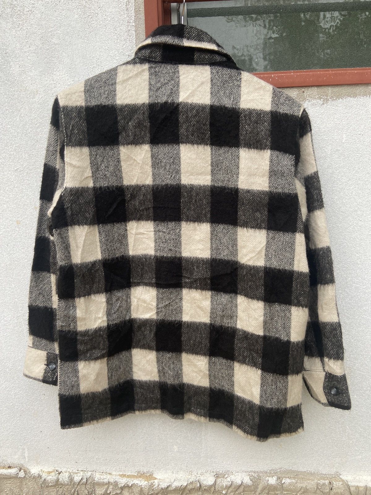 Vintage Vintage Zodiac Button Up Gingham Check Mohair Flannel Jacket Size US M / EU 48-50 / 2 - 2 Thumbnail