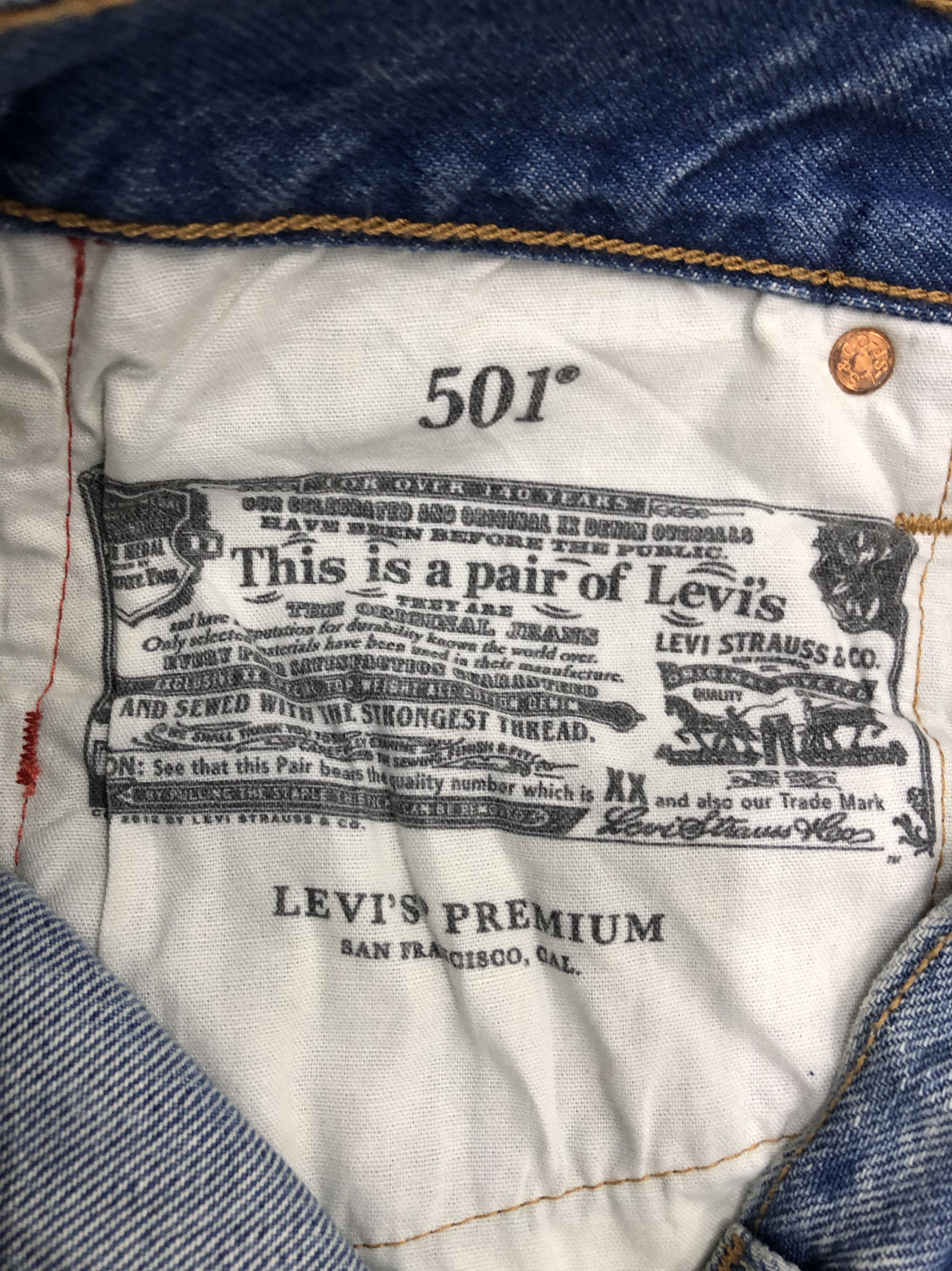 Levi's Vintage Levis 501 Light Wash Jeans DP1149 Size US 30 / EU 46 - 10 Thumbnail
