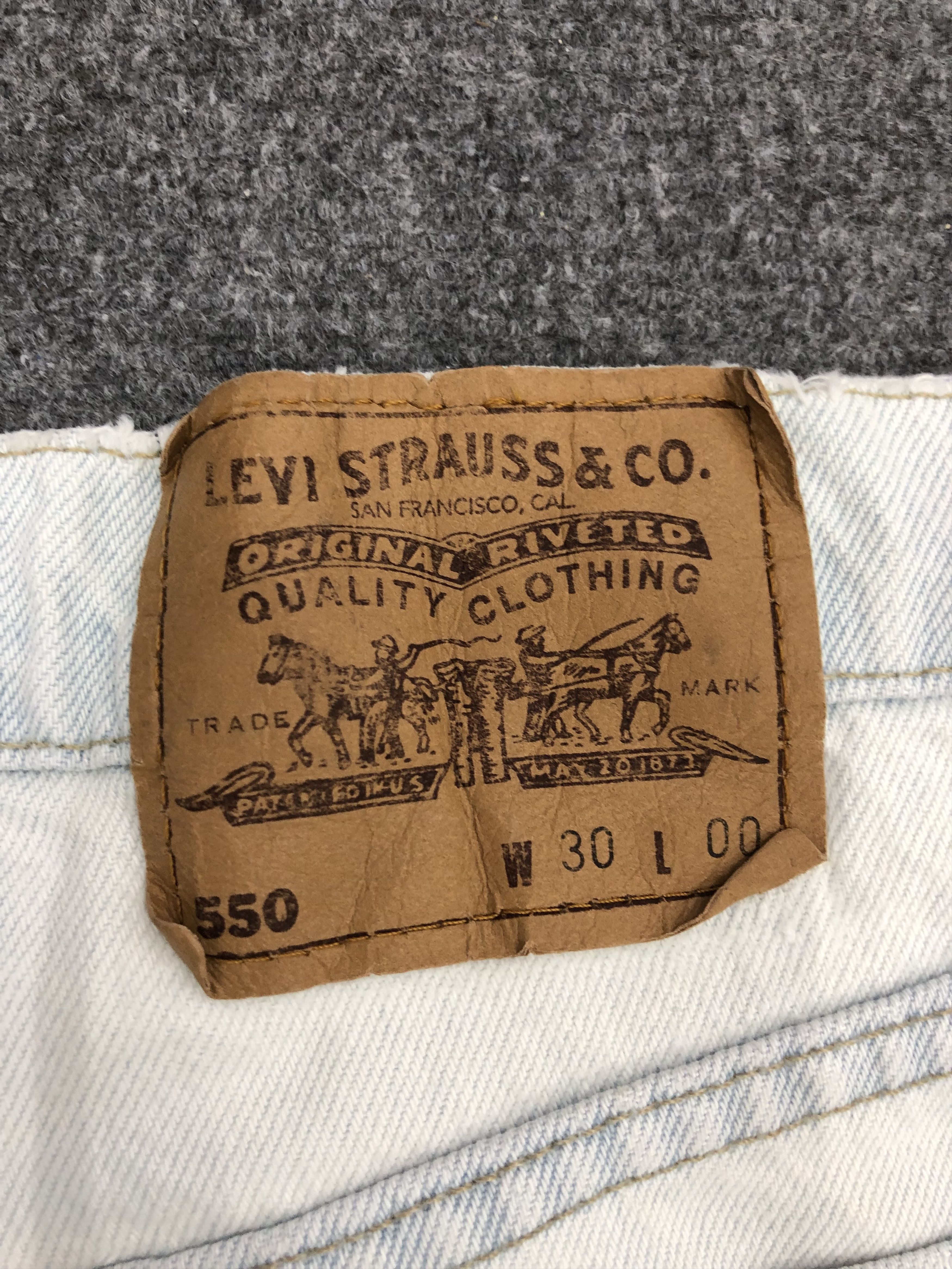 Levi's Vintage Levis 550 Denim DP1172 Size US 30 / EU 46 - 4 Thumbnail