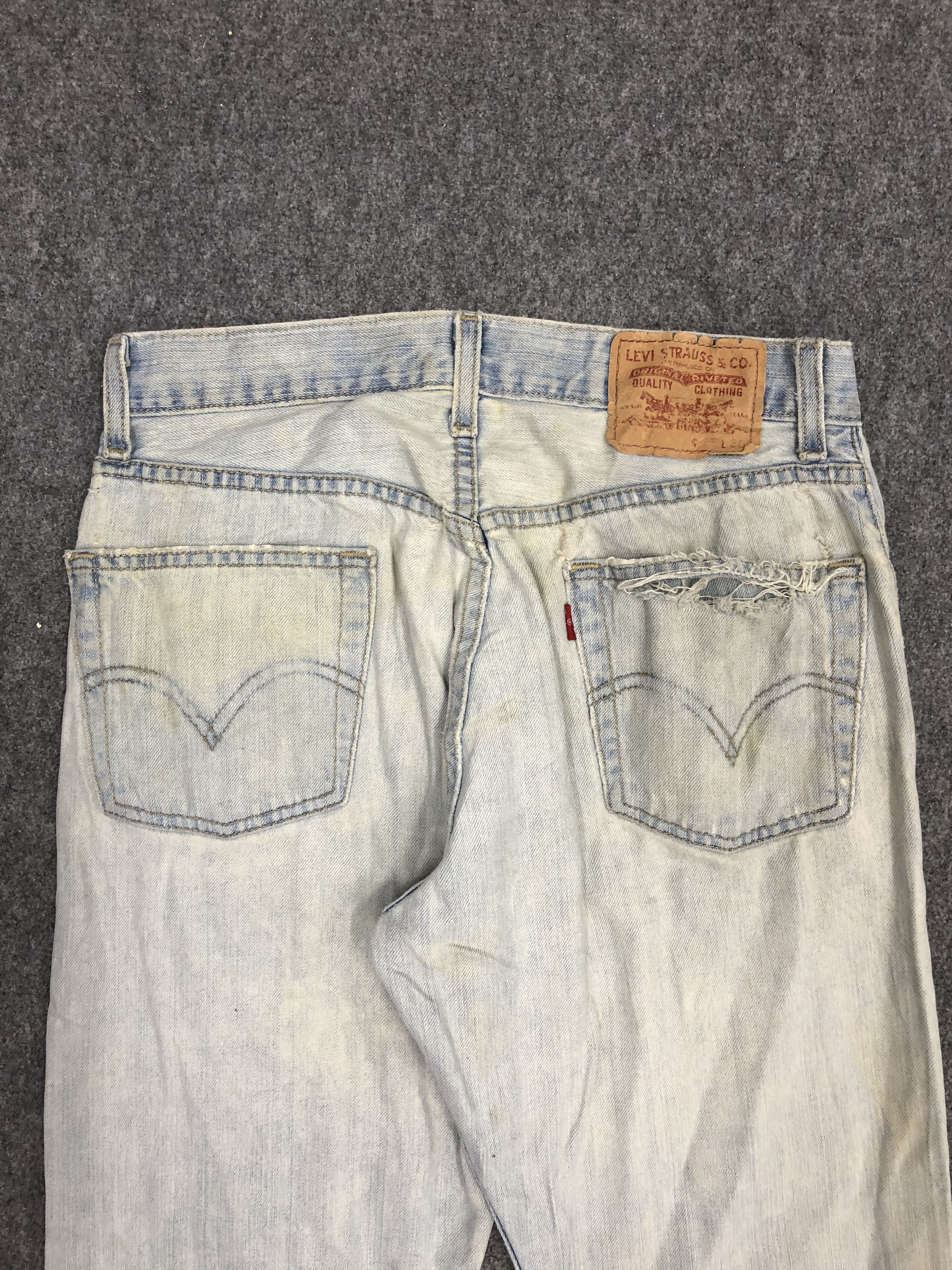 Levi's Vintage Levis 505 Light Blue Denim DP1269 Size US 30 / EU 46 - 4 Thumbnail