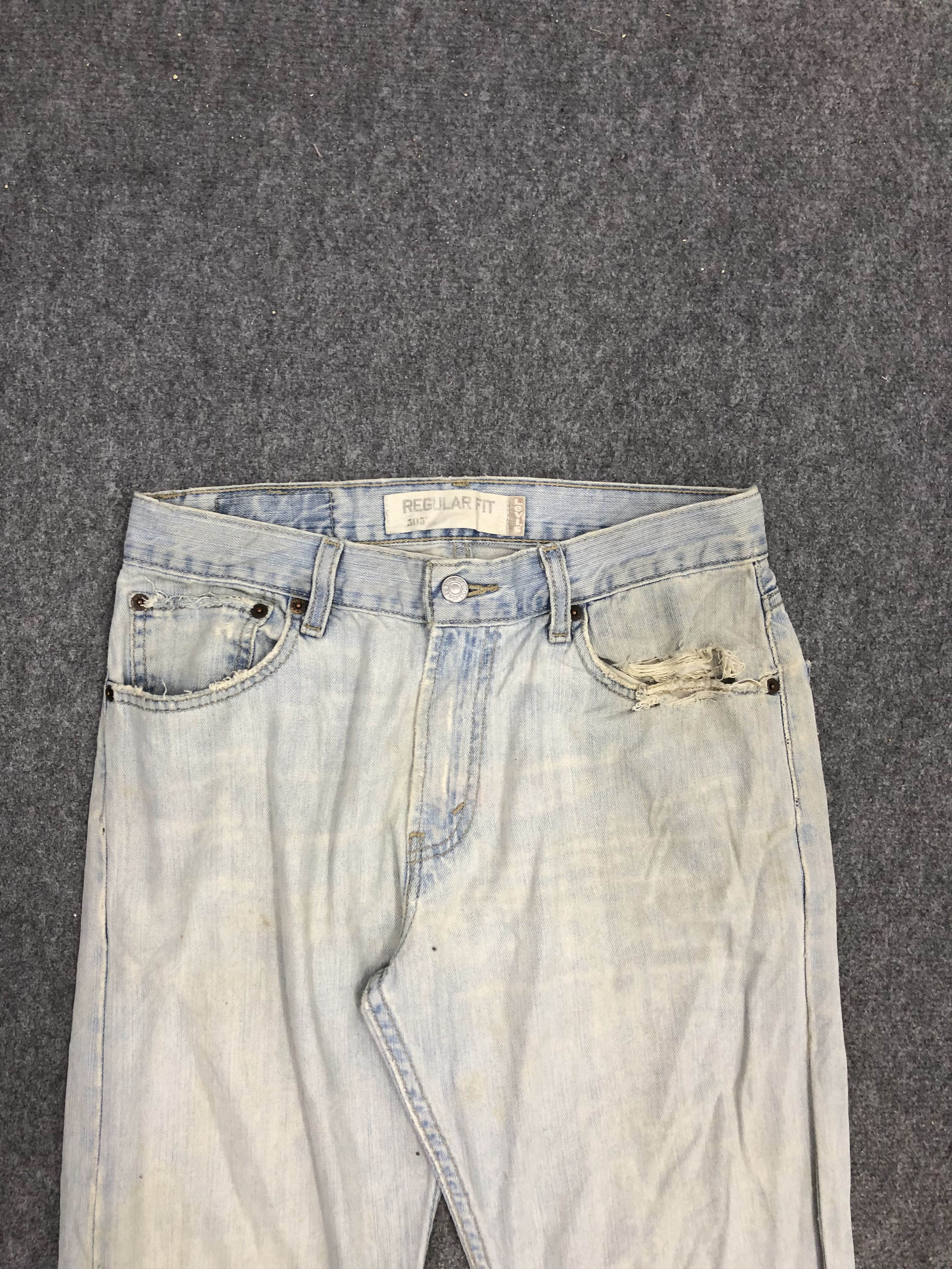 Levi's Vintage Levis 505 Light Blue Denim DP1269 Size US 30 / EU 46 - 2 Thumbnail