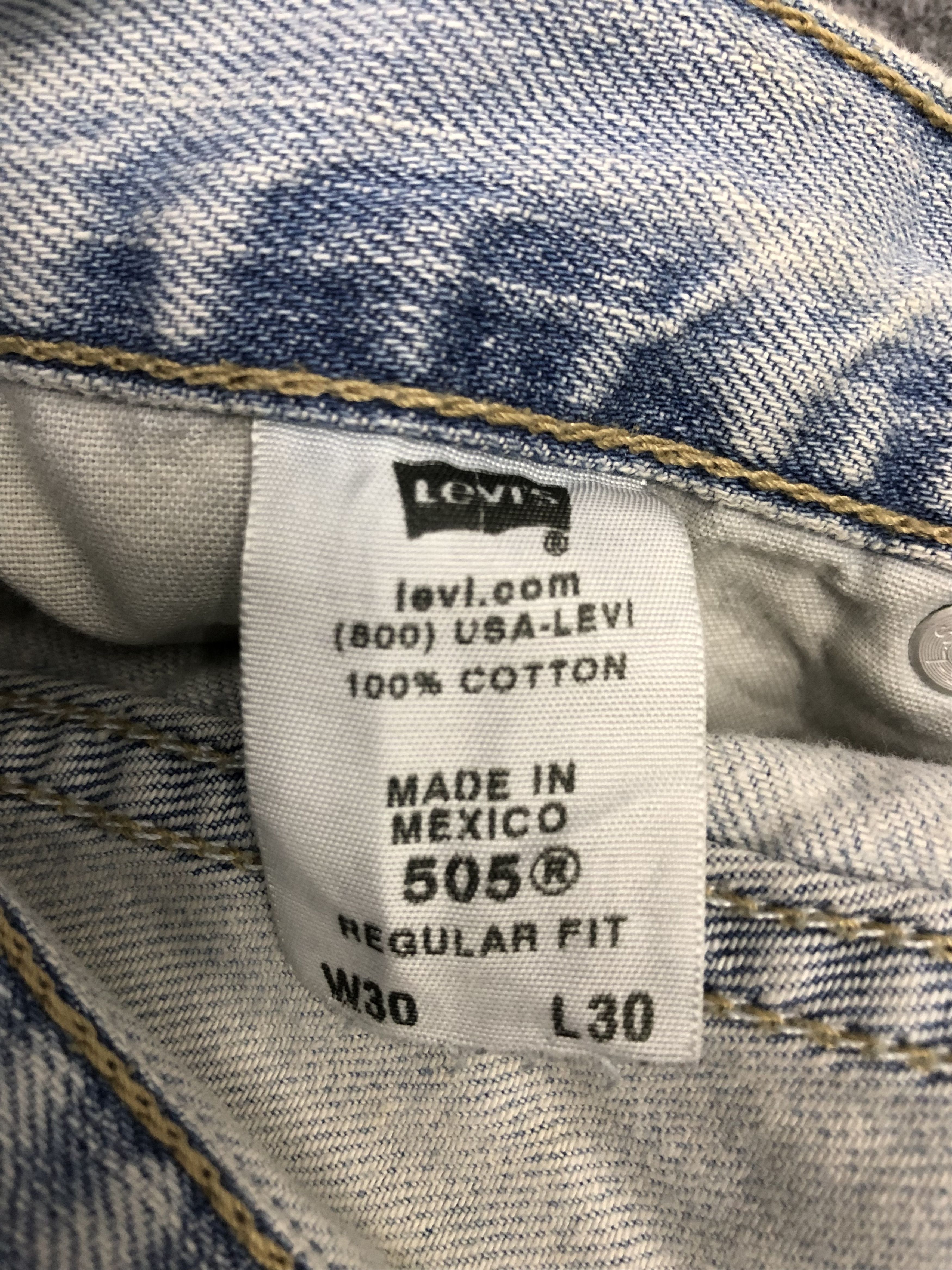 Levi's Vintage Levis 505 Light Blue Denim DP1269 Size US 30 / EU 46 - 6 Thumbnail