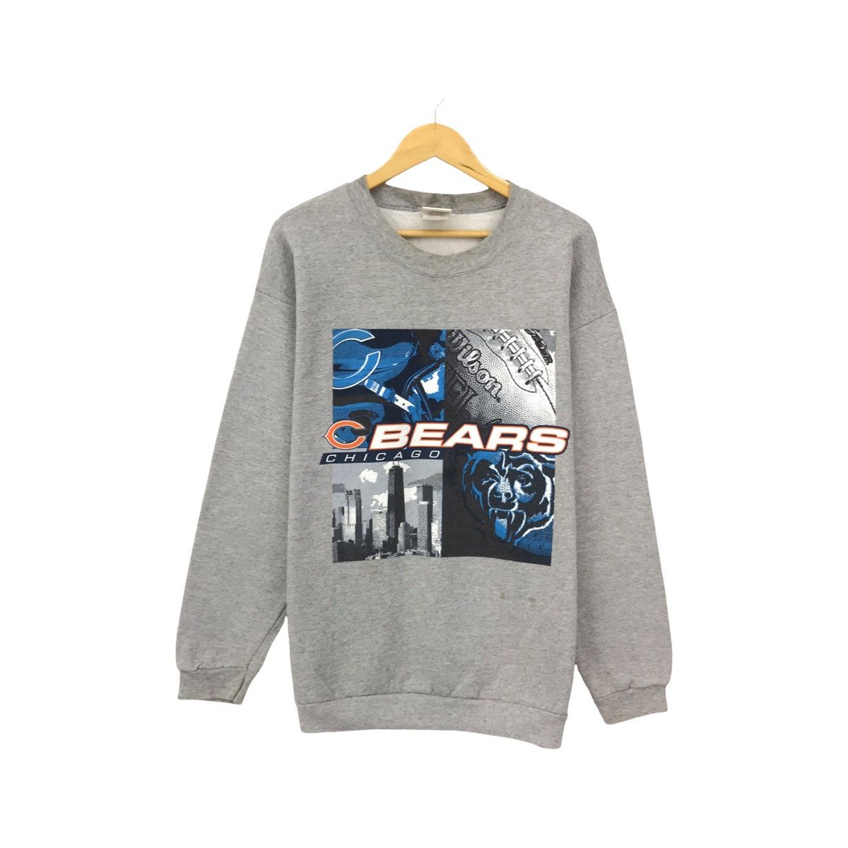 NFL × Vintage Vintage Chicago Bears Sweatshirt Big Logo Chicago Bears Size US L / EU 52-54 / 3 - 1 Thumbnail