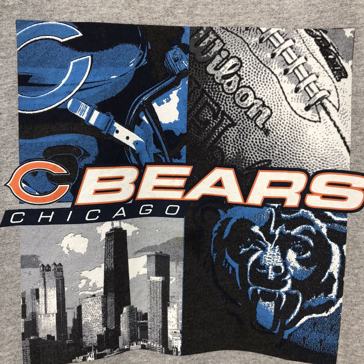 NFL × Vintage Vintage Chicago Bears Sweatshirt Big Logo Chicago Bears Size US L / EU 52-54 / 3 - 3 Thumbnail