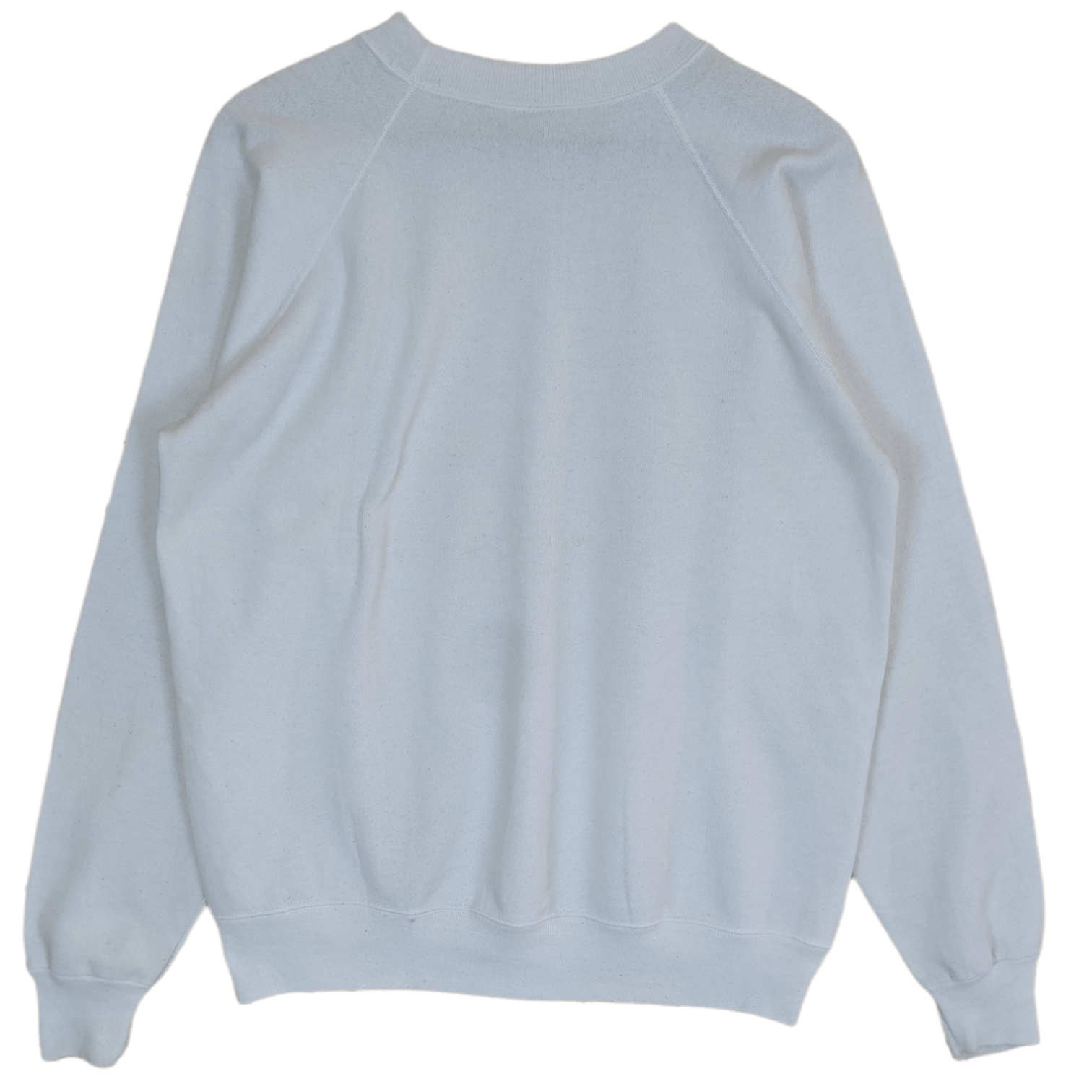 Hanes Vintage 80's HANES Plain White Jumper Sweatshirt Size US L / EU 52-54 / 3 - 6 Thumbnail