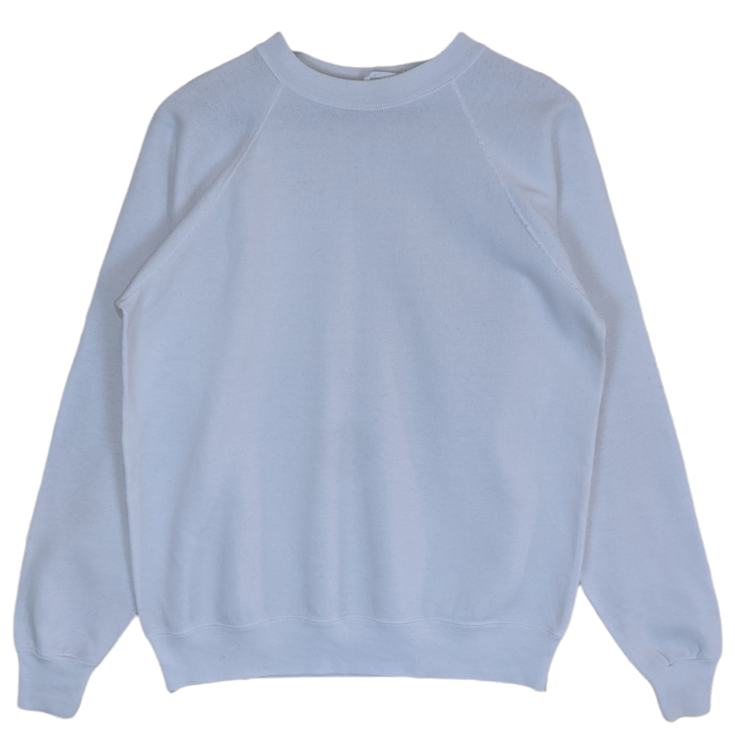 Hanes Vintage 80's HANES Plain White Jumper Sweatshirt Size US L / EU 52-54 / 3 - 2 Thumbnail