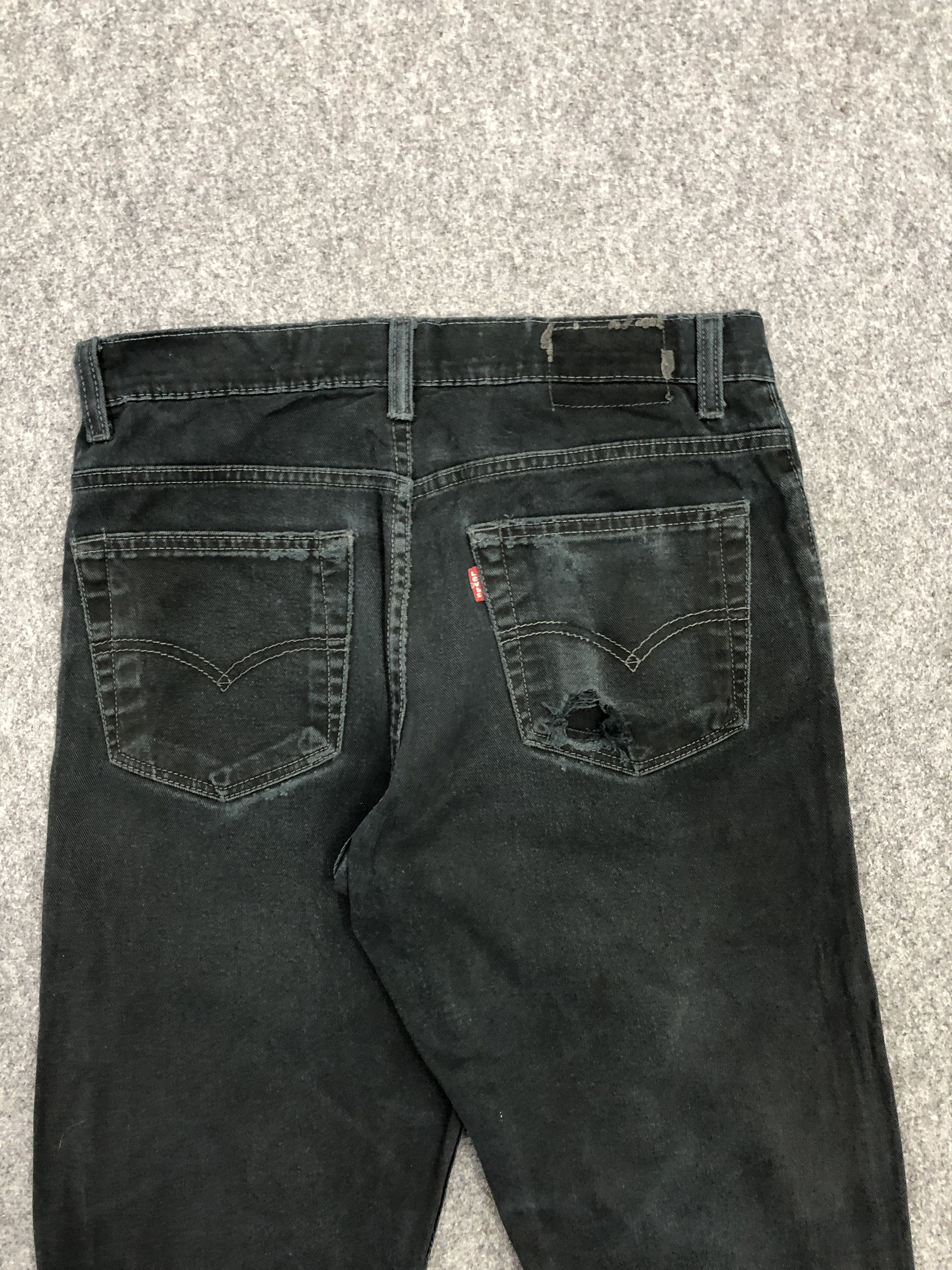 Levi's Vintage Levis 508 Ripped Black Distressed Denim DP1119 Size US 30 / EU 46 - 4 Thumbnail