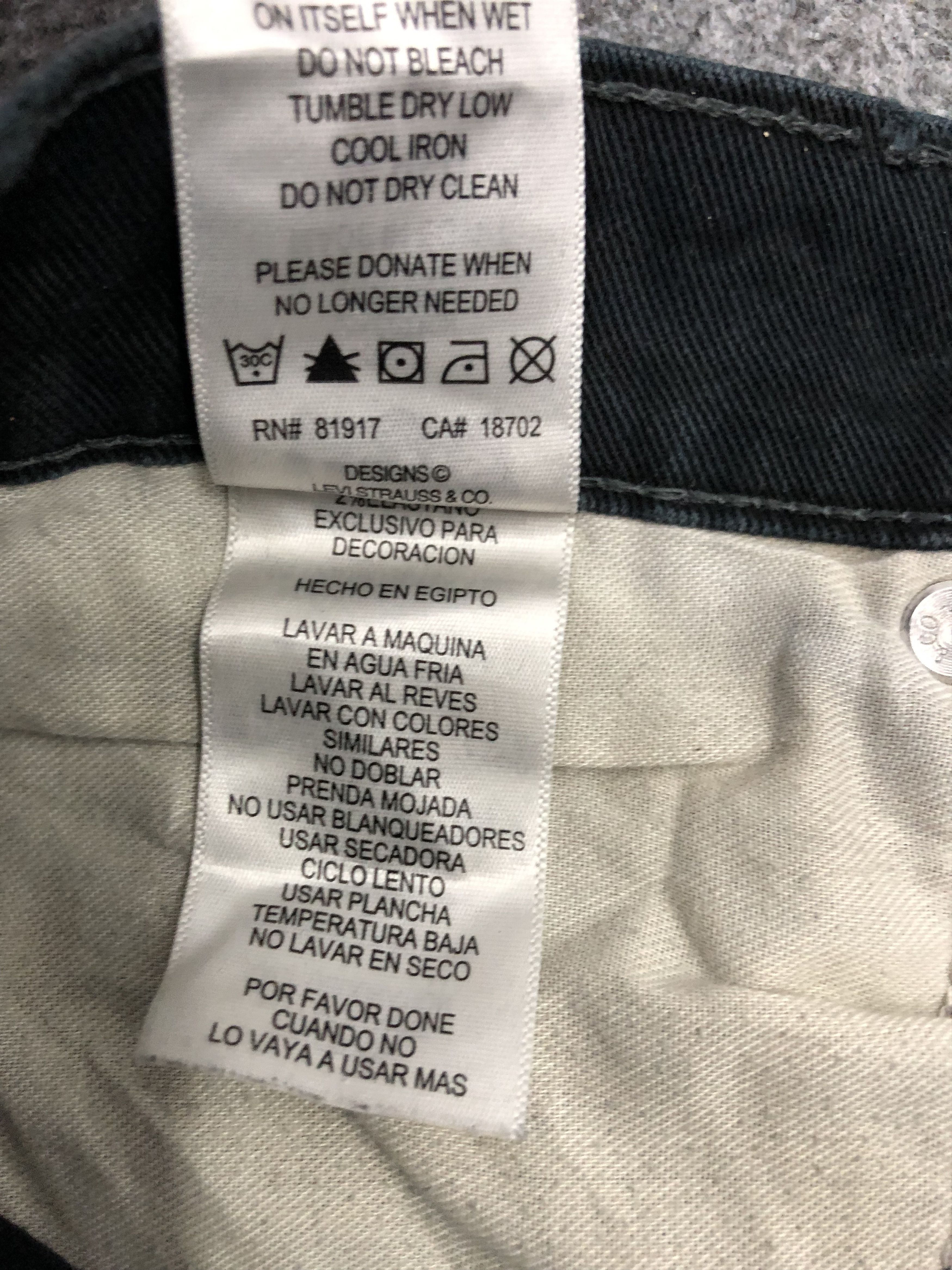 Levi's Vintage Levis 508 Ripped Black Distressed Denim DP1119 Size US 30 / EU 46 - 7 Thumbnail