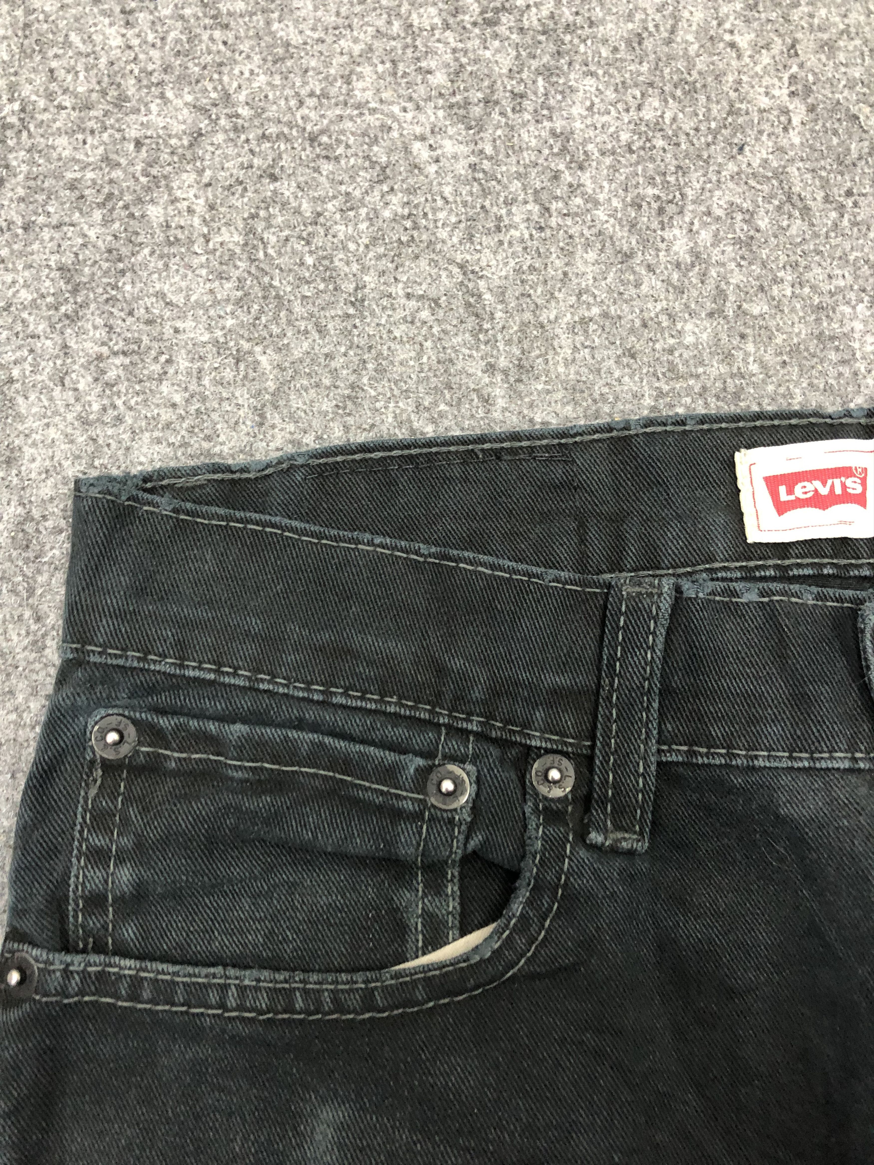 Levi's Vintage Levis 508 Ripped Black Distressed Denim DP1119 Size US 30 / EU 46 - 10 Thumbnail