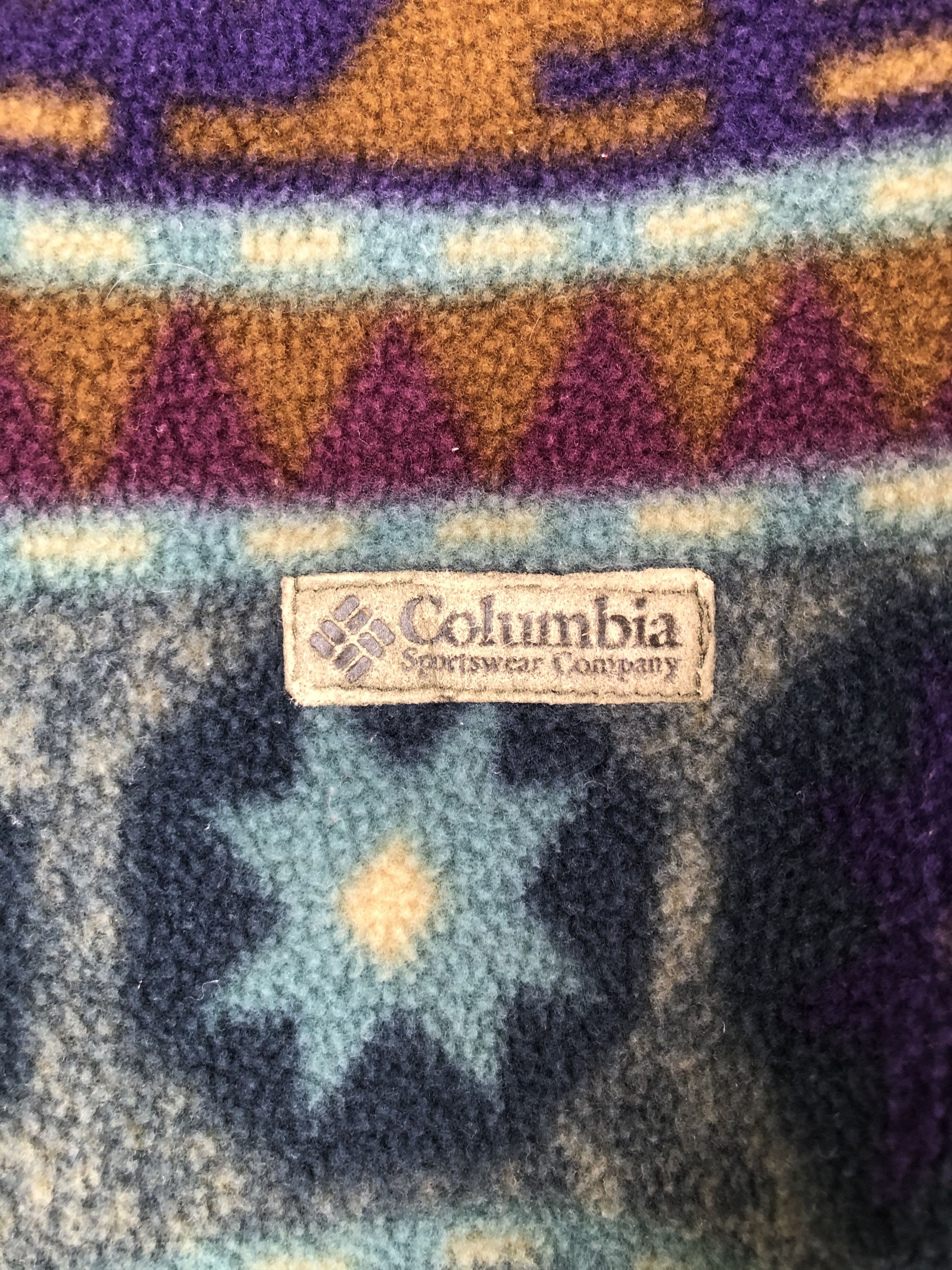 Columbia VINTAGE COLUMBIA HALFZIPPER FLEECE PULLOVER Size US M / EU 48-50 / 2 - 5 Thumbnail