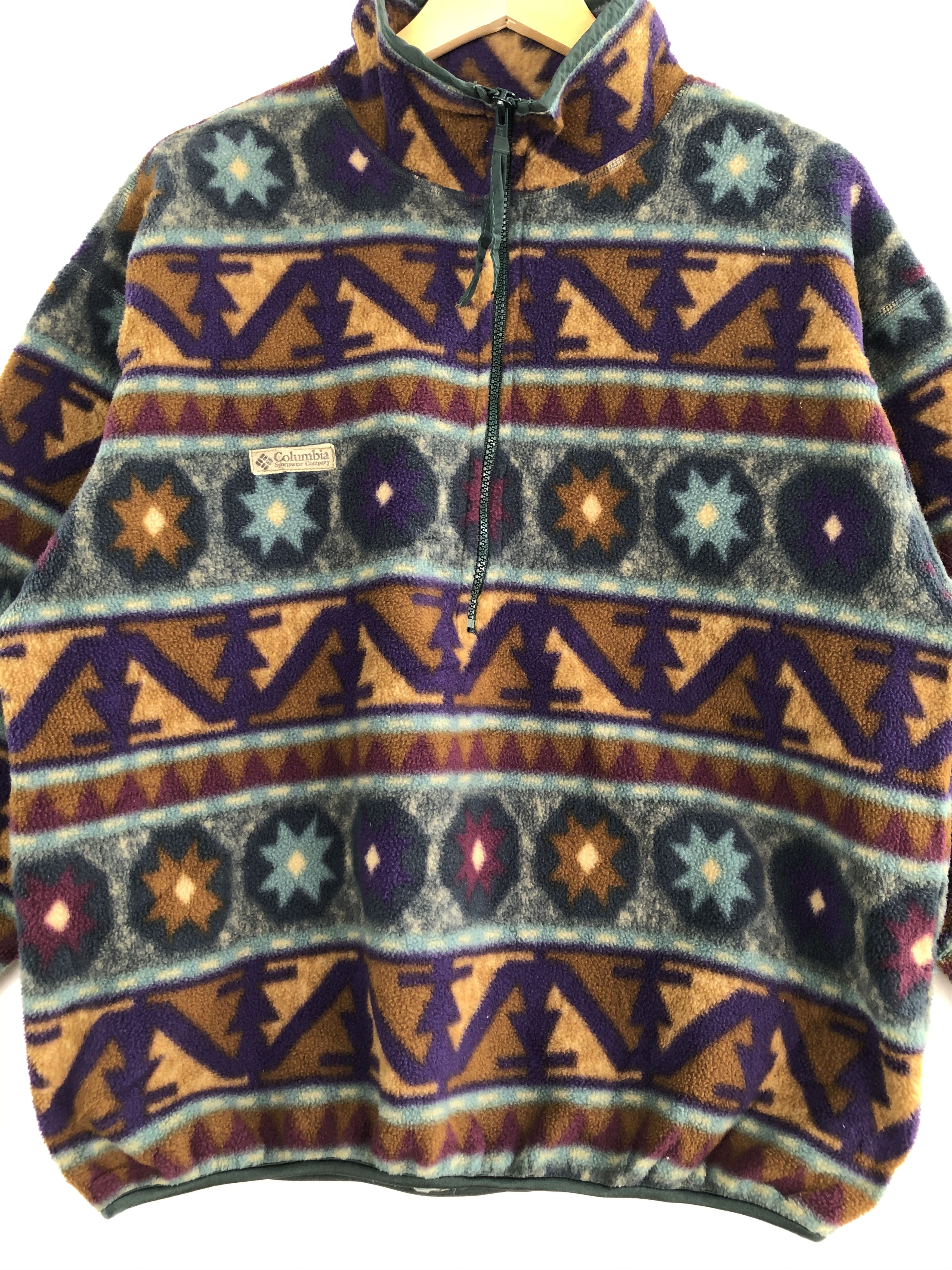 Columbia VINTAGE COLUMBIA HALFZIPPER FLEECE PULLOVER Size US M / EU 48-50 / 2 - 4 Thumbnail