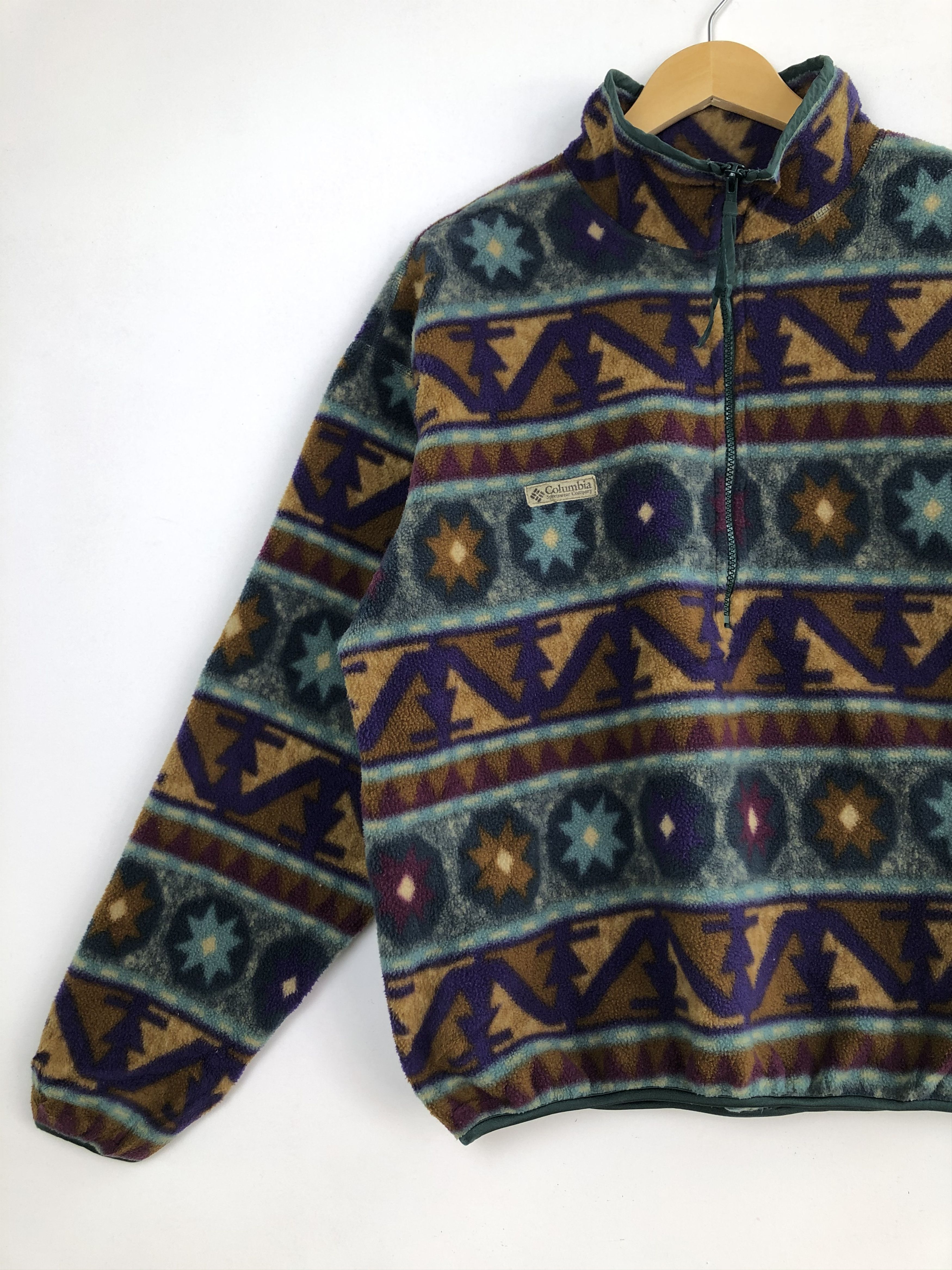 Columbia VINTAGE COLUMBIA HALFZIPPER FLEECE PULLOVER Size US M / EU 48-50 / 2 - 3 Thumbnail