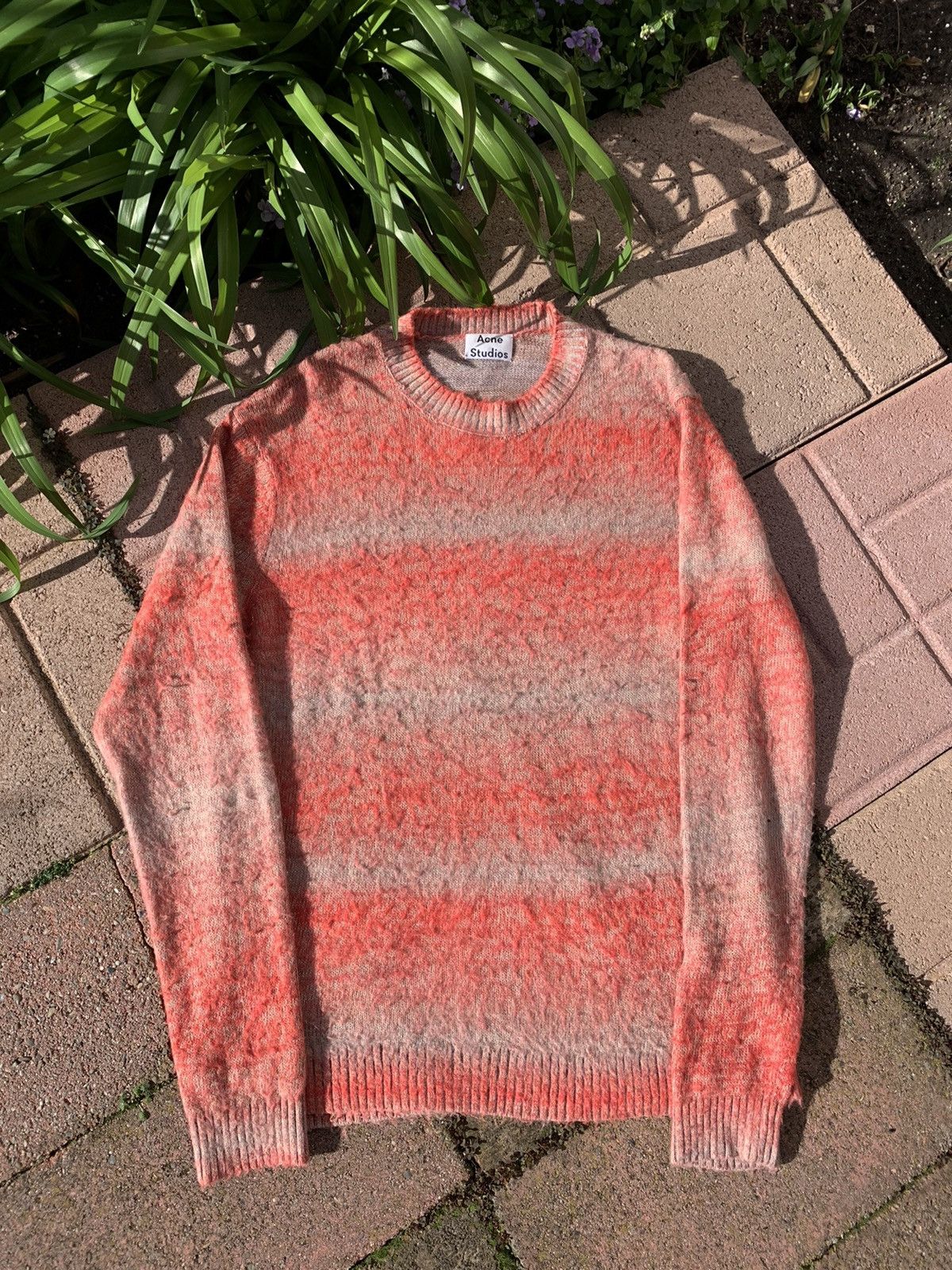 image of Grail Acne Studios Texturized Mohair Sweater, Men's (Size Medium)