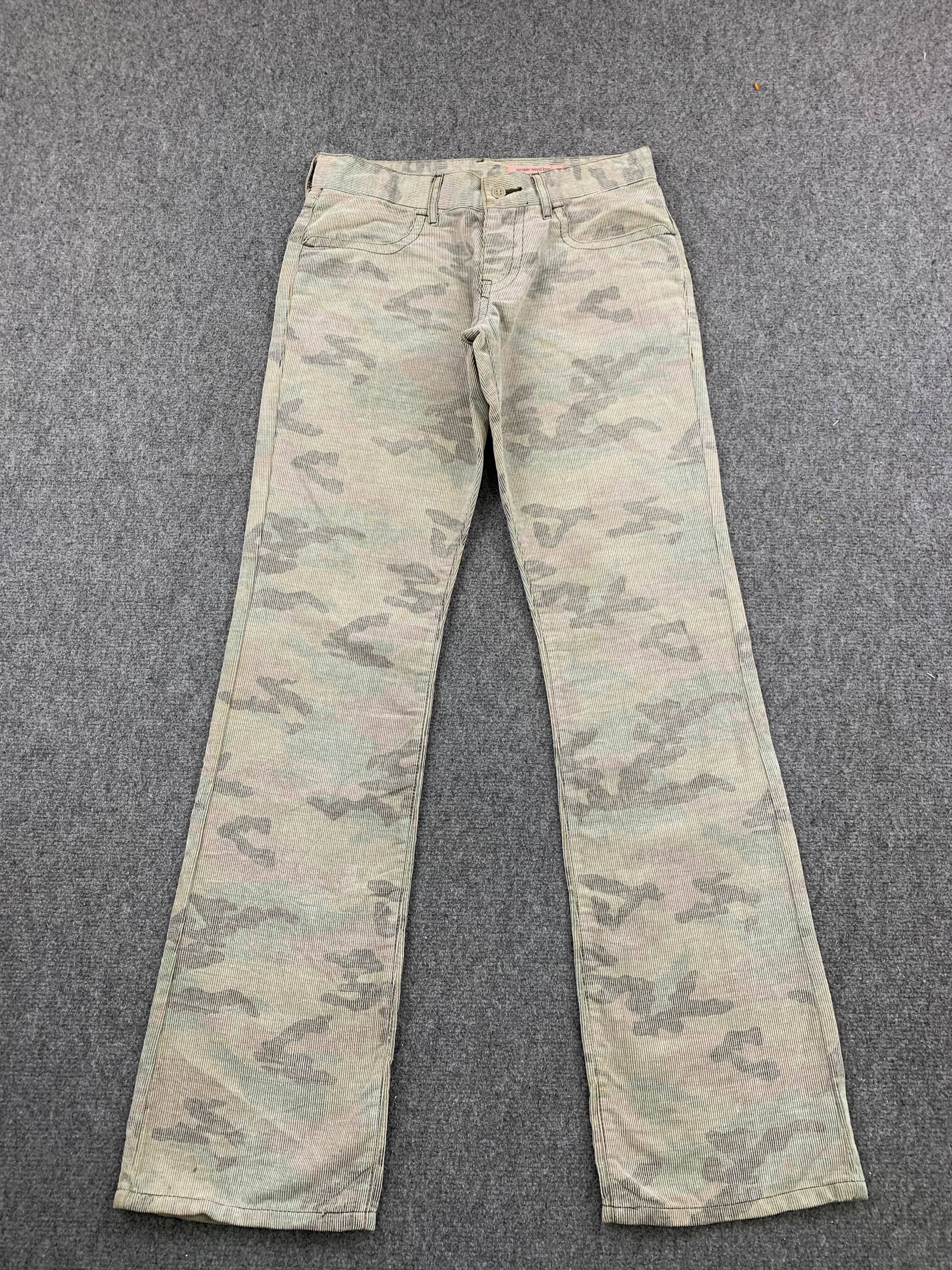 Vintage Japanese Brand Camo Chip Jeans DP1812