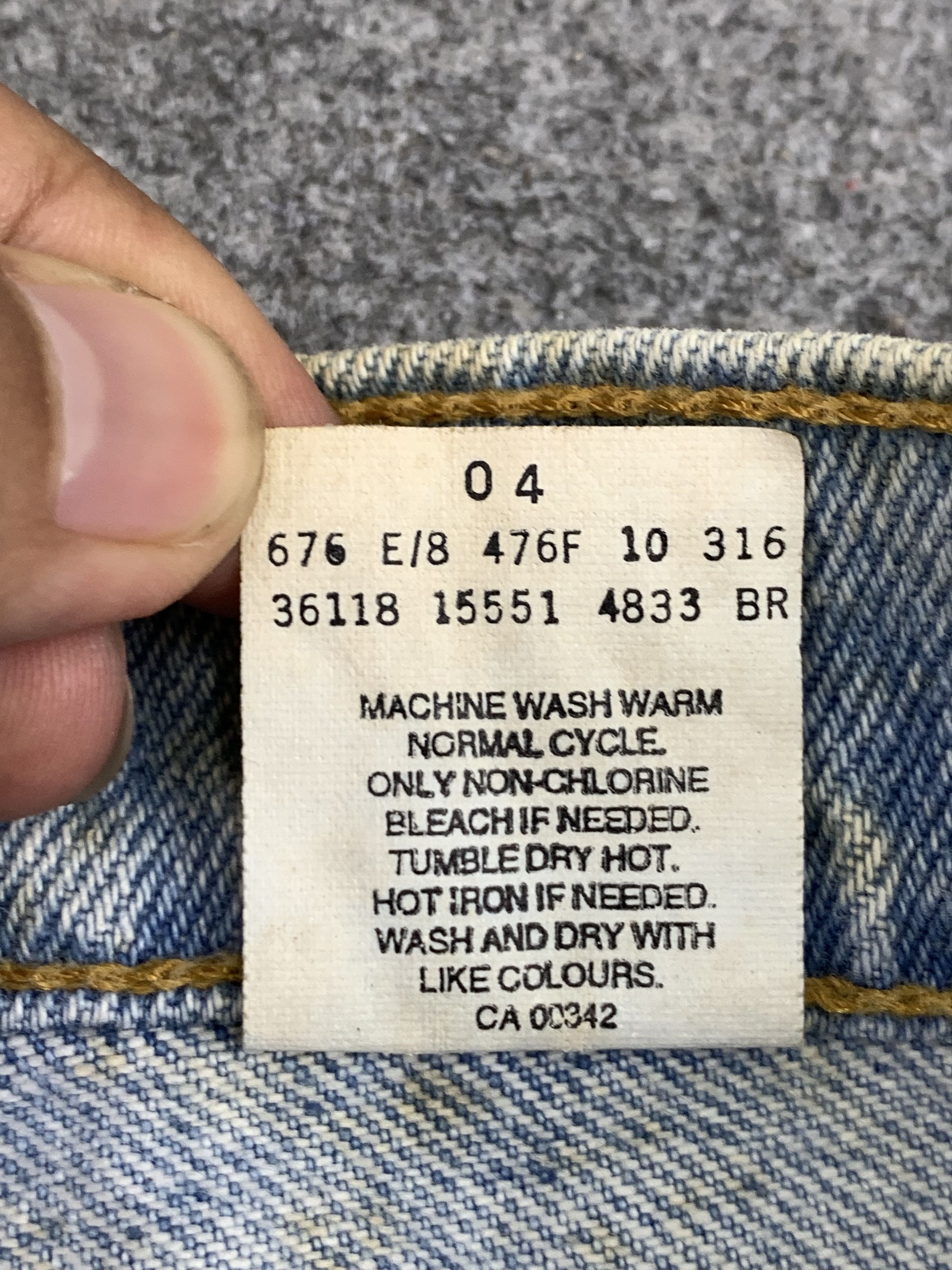 Levi's Vintage 90s Levis 550 Light Wash Jeans DP1835 Size US 30 / EU 46 - 7 Thumbnail