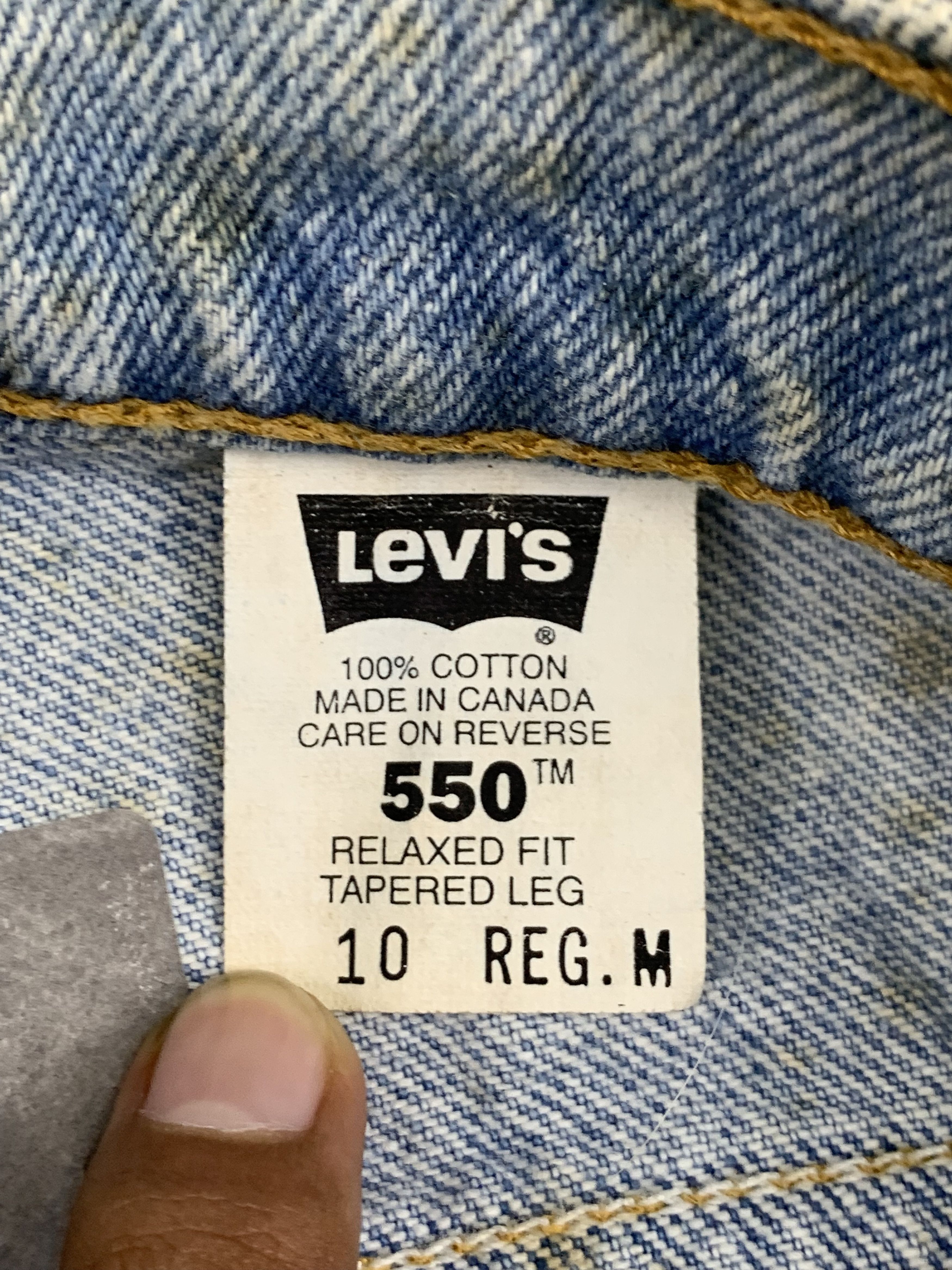 Levi's Vintage 90s Levis 550 Light Wash Jeans DP1835 Size US 30 / EU 46 - 6 Thumbnail