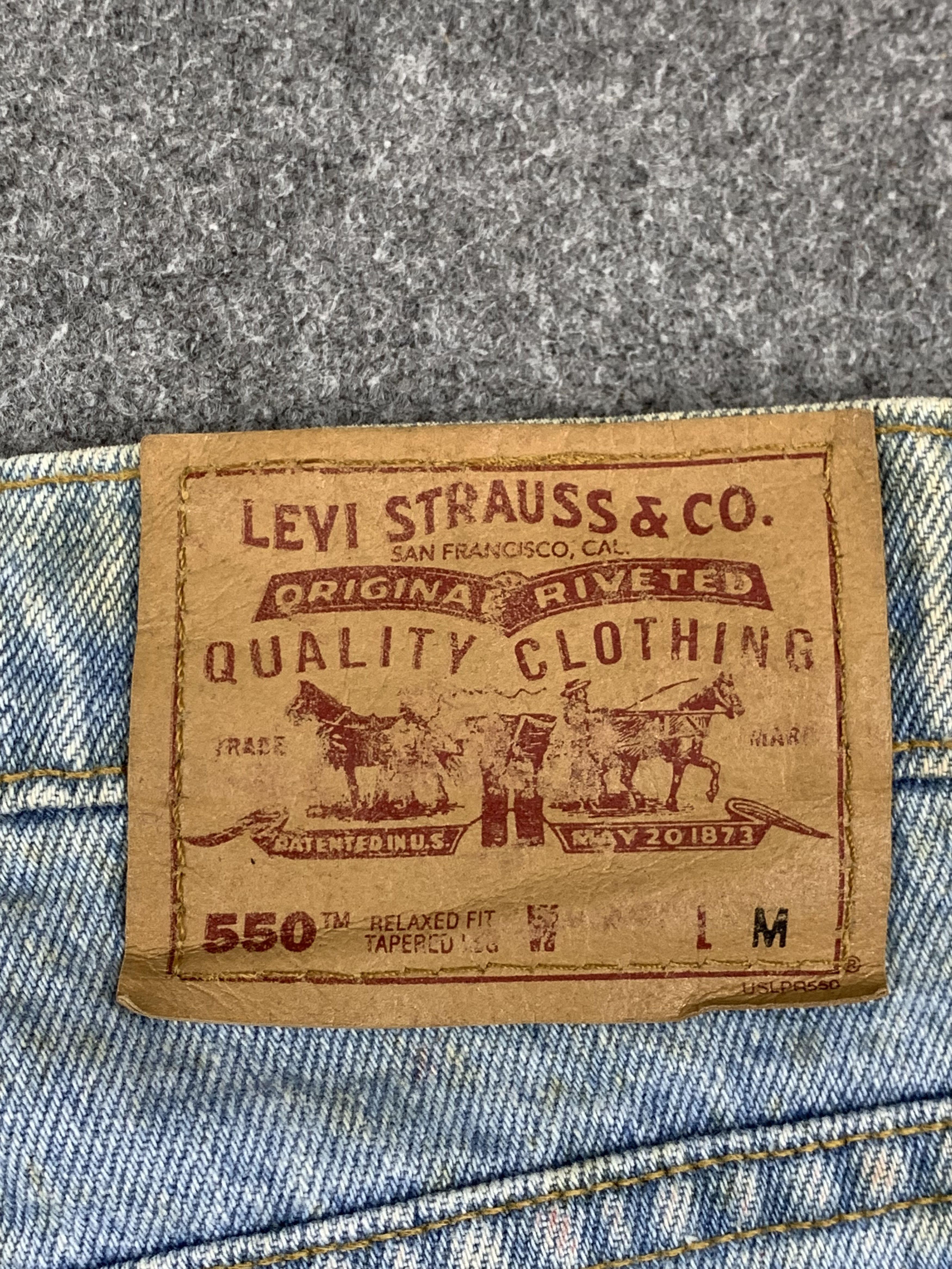 Levi's Vintage 90s Levis 550 Light Wash Jeans DP1835 Size US 30 / EU 46 - 5 Thumbnail