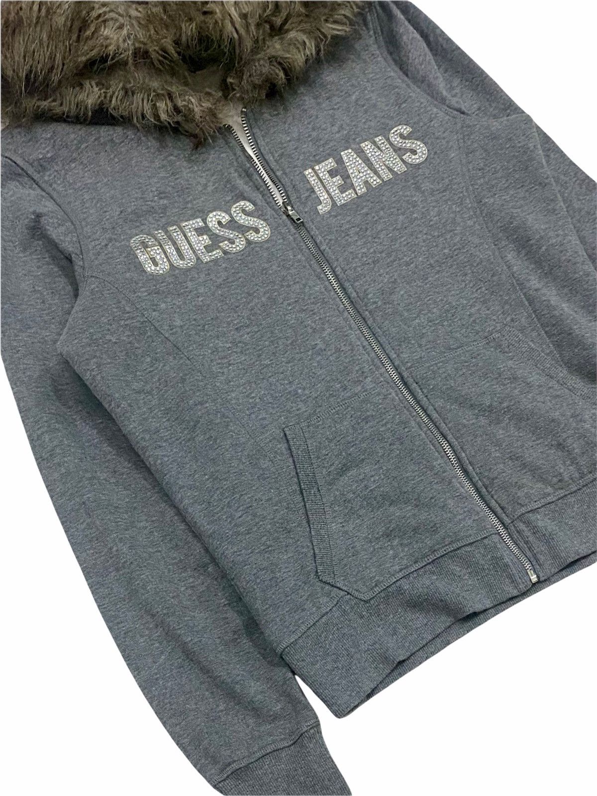 Georges Marciano × Guess GUESS JEANS FLEECE FUR BIG SPELLOUT HOODIE Size M / US 6-8 / IT 42-44 - 10 Thumbnail