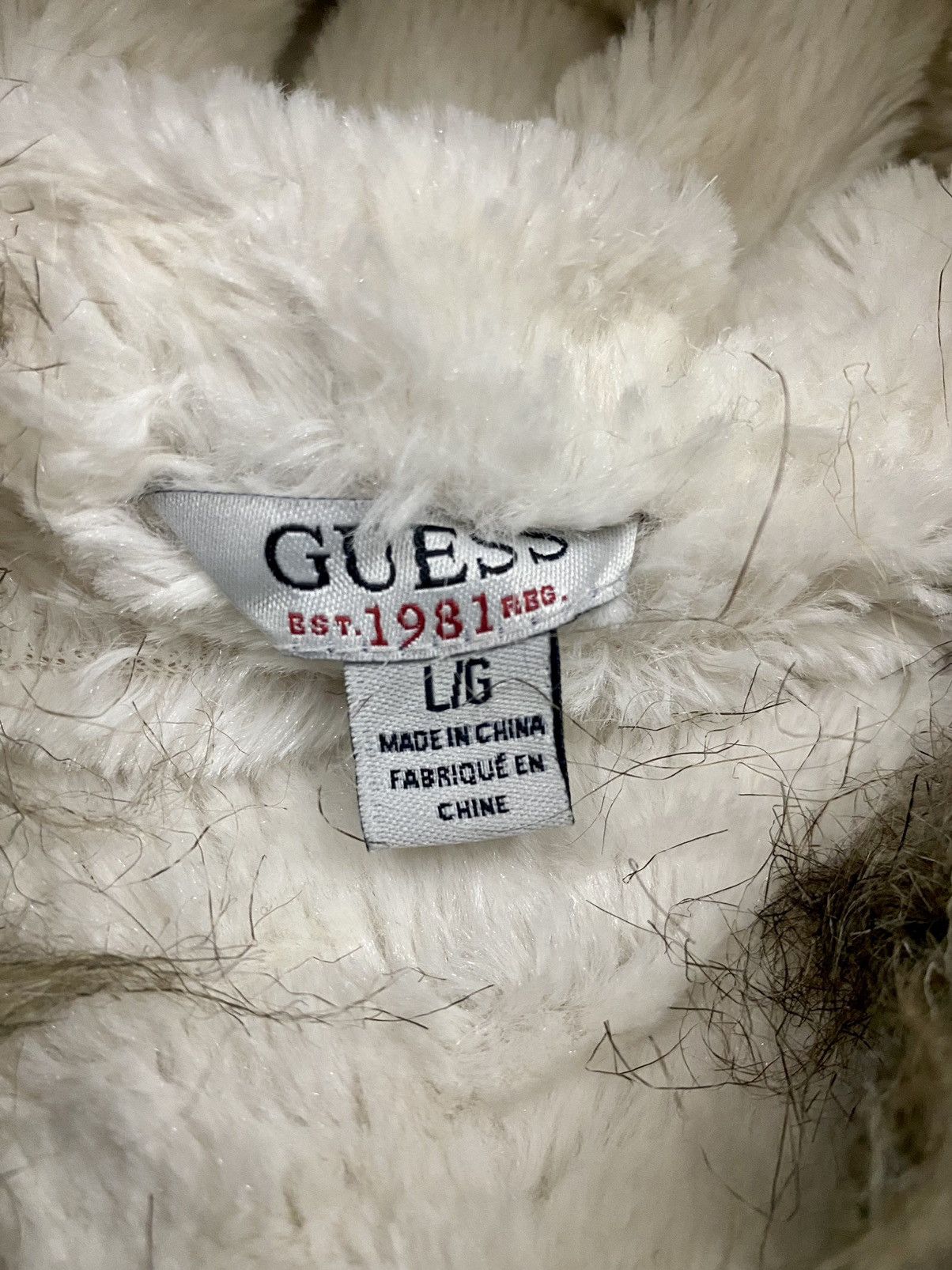 Georges Marciano × Guess GUESS JEANS FLEECE FUR BIG SPELLOUT HOODIE Size M / US 6-8 / IT 42-44 - 19 Thumbnail