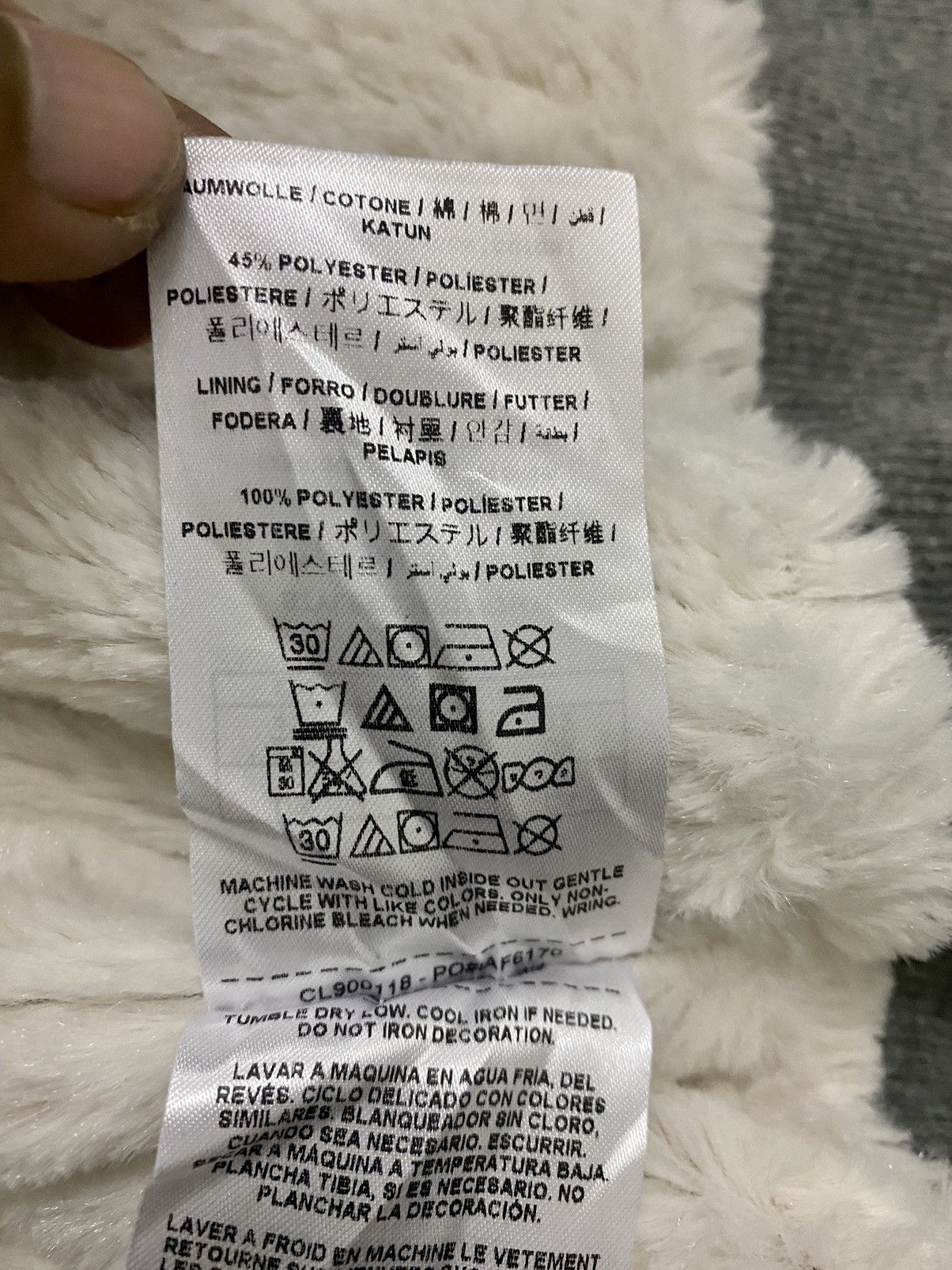 Georges Marciano × Guess GUESS JEANS FLEECE FUR BIG SPELLOUT HOODIE Size M / US 6-8 / IT 42-44 - 21 Thumbnail
