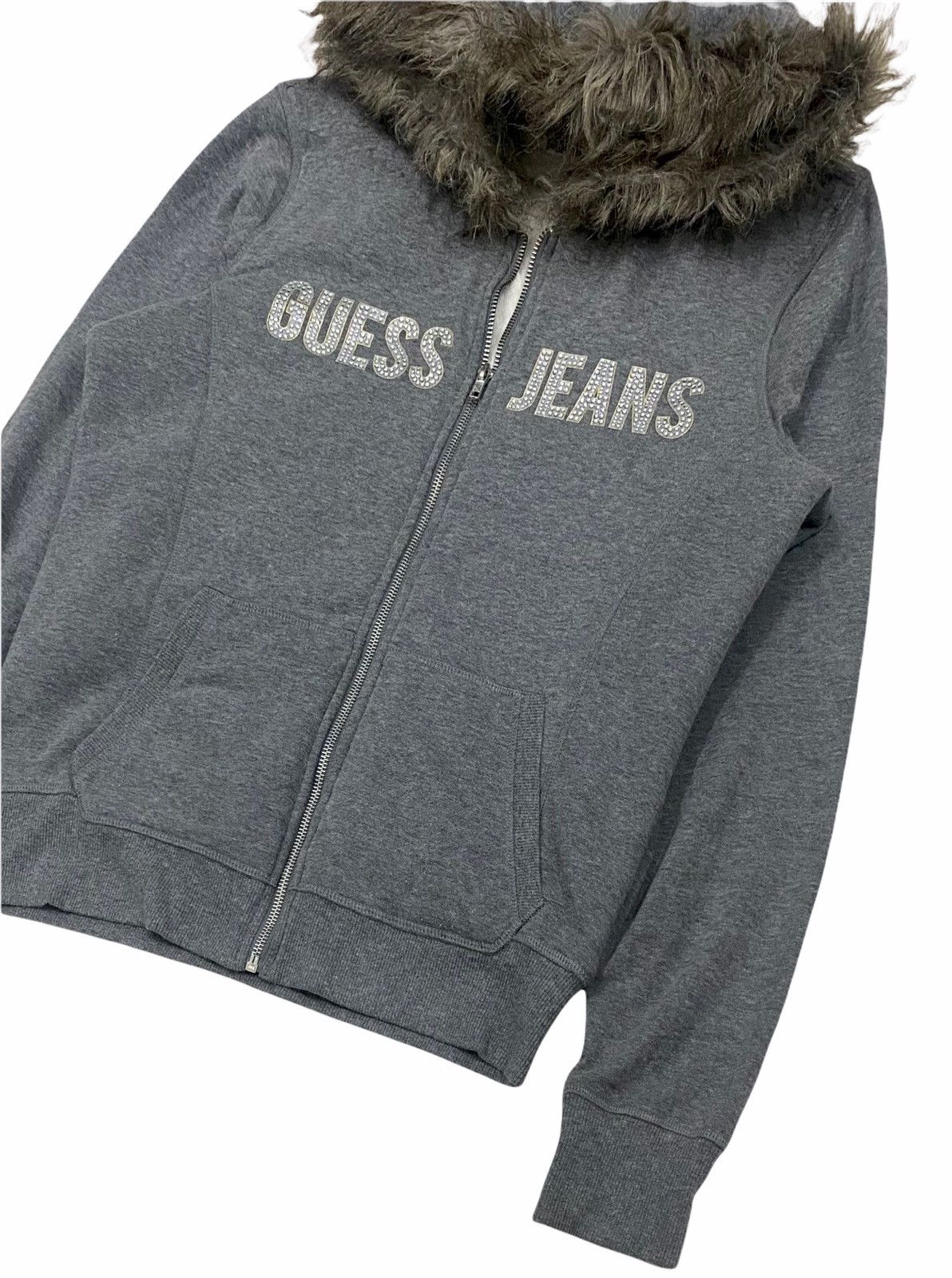 Georges Marciano × Guess GUESS JEANS FLEECE FUR BIG SPELLOUT HOODIE Size M / US 6-8 / IT 42-44 - 9 Thumbnail