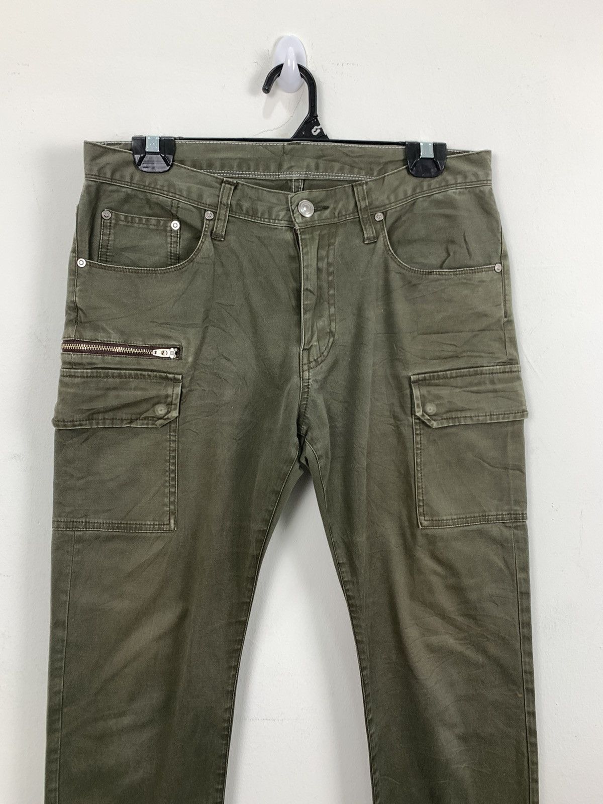 Japanese Brand × Seditionaries × Takeo Kikuchi TAKEO KIKUCHI 90s 9 Multipocket Punk Rock Skinny Cargo Pant Size US 30 / EU 46 - 4 Thumbnail