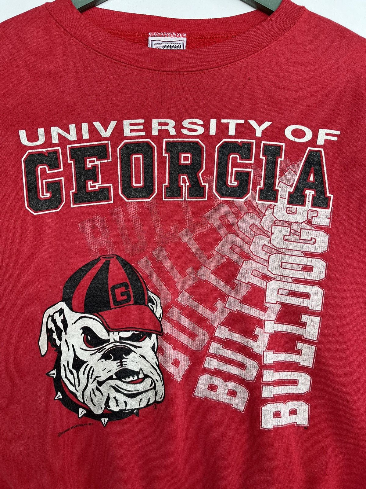 Vintage 1993 University Of Georgia Bulldog Sweatshirt Size US XL / EU 56 / 4 - 3 Thumbnail
