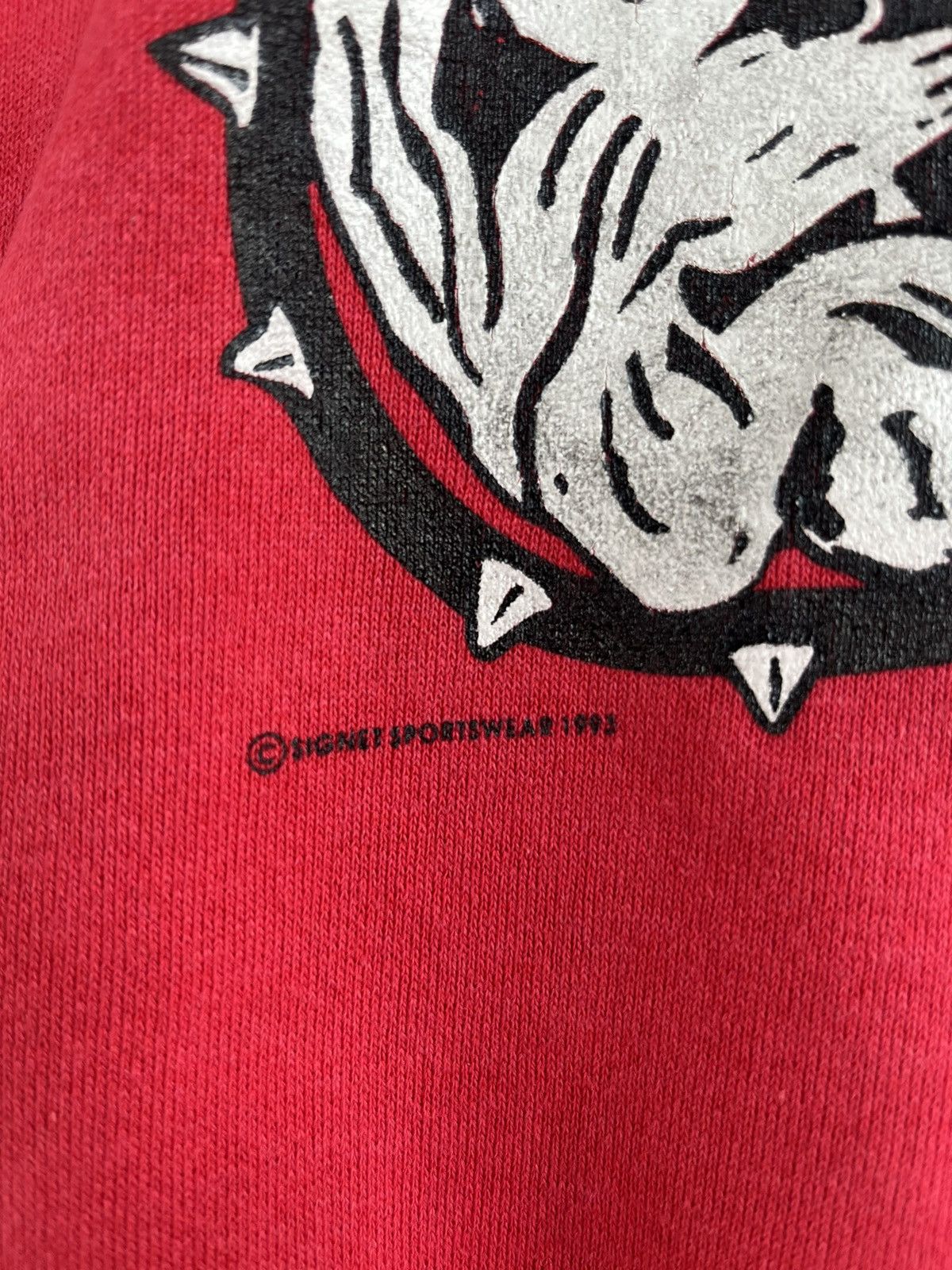 Vintage 1993 University Of Georgia Bulldog Sweatshirt Size US XL / EU 56 / 4 - 4 Thumbnail