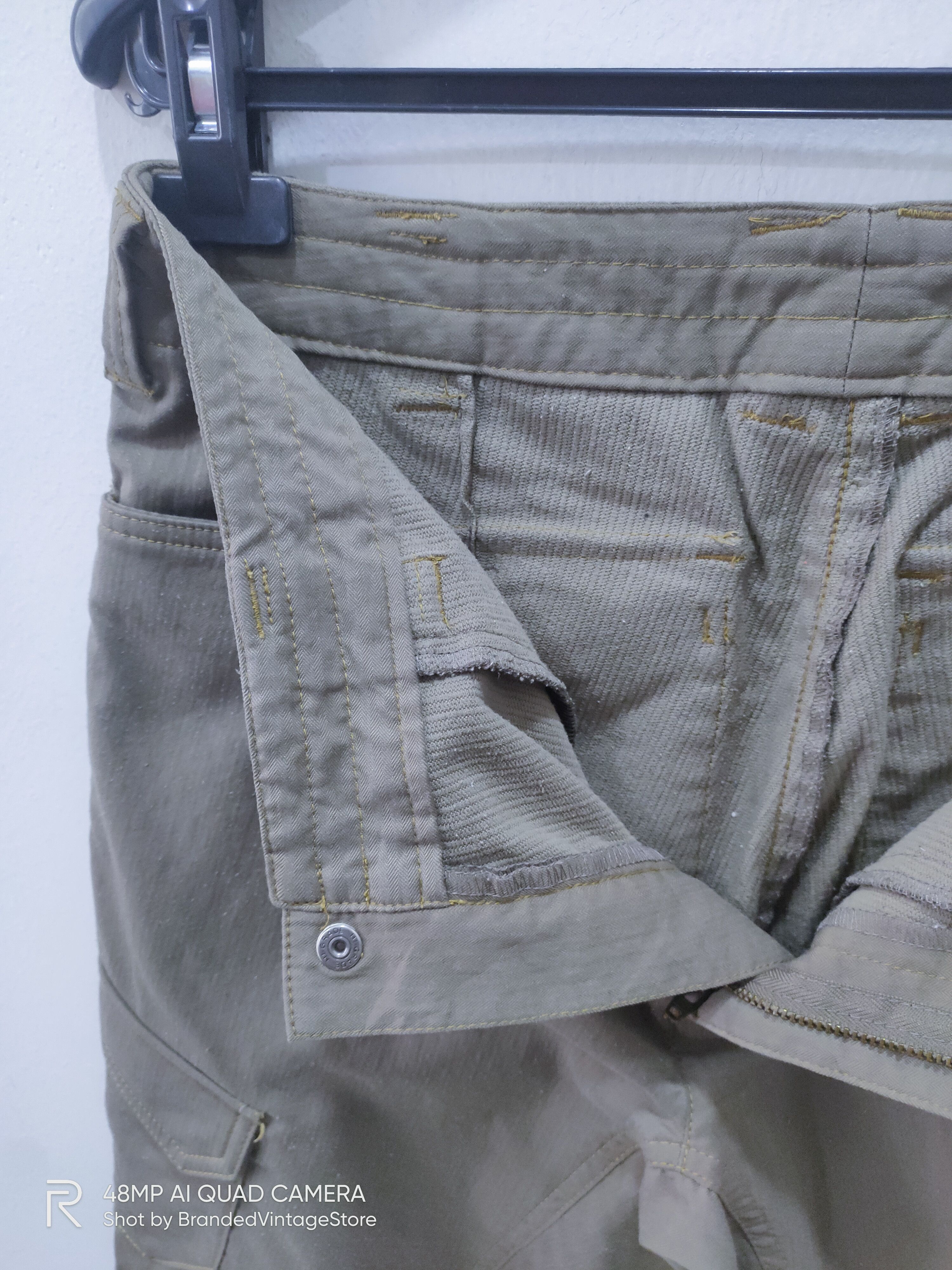 Japanese Brand × Phoenix Clothing PHENIX Striped Double Knee Multipocket Tactical Cargo Pants Size US 30 / EU 46 - 17 Thumbnail