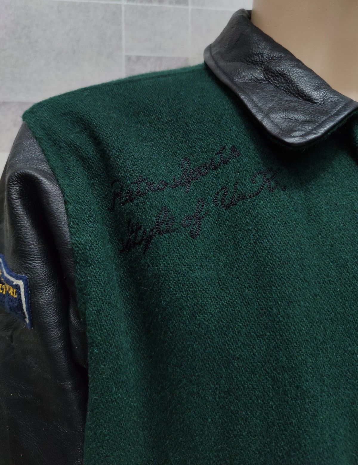 Vintage BEST!! OXFORD University Leather Arm Varsity Jacket Size US M / EU 48-50 / 2 - 5 Thumbnail
