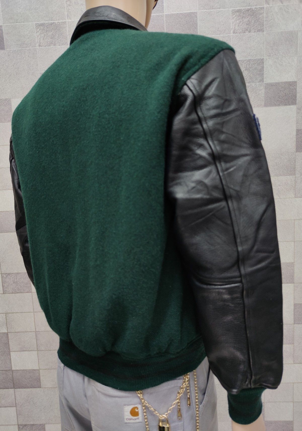 Vintage BEST!! OXFORD University Leather Arm Varsity Jacket Size US M / EU 48-50 / 2 - 9 Thumbnail