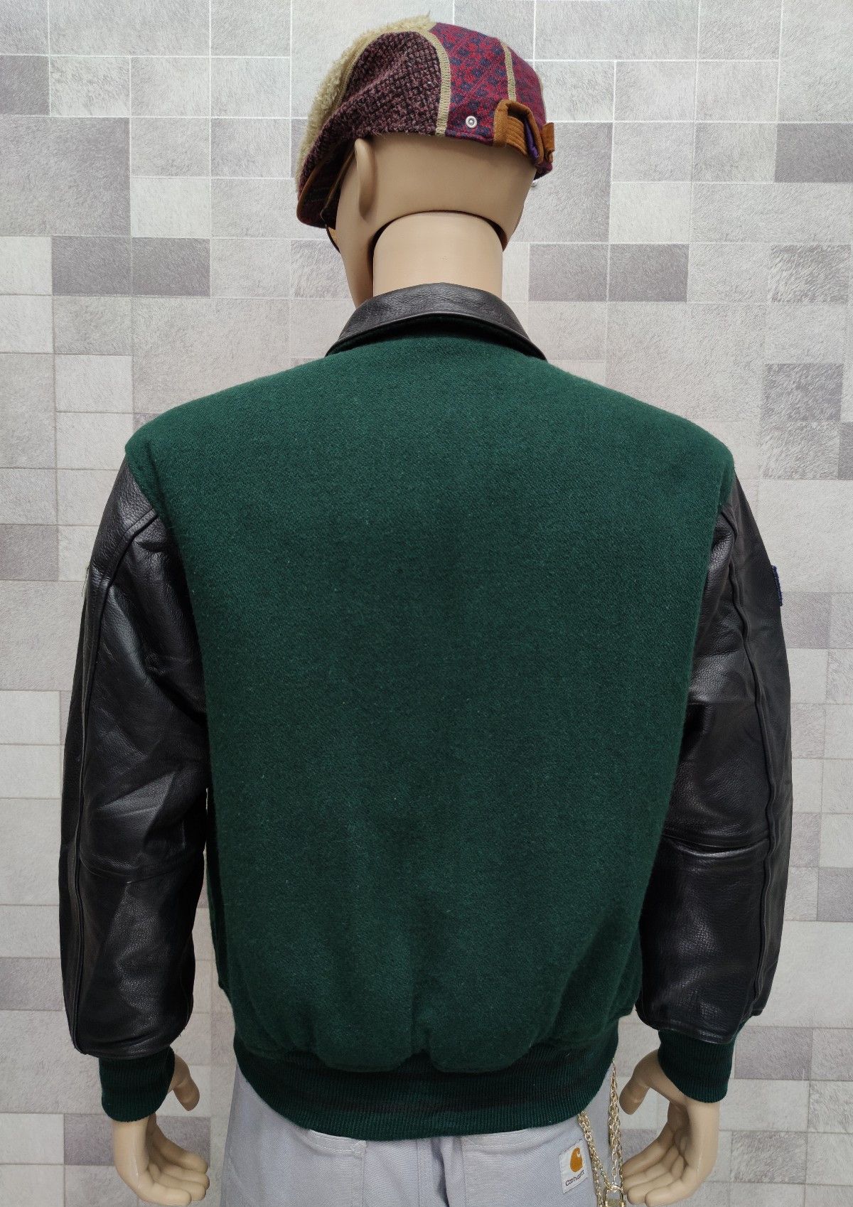 Vintage BEST!! OXFORD University Leather Arm Varsity Jacket Size US M / EU 48-50 / 2 - 11 Thumbnail