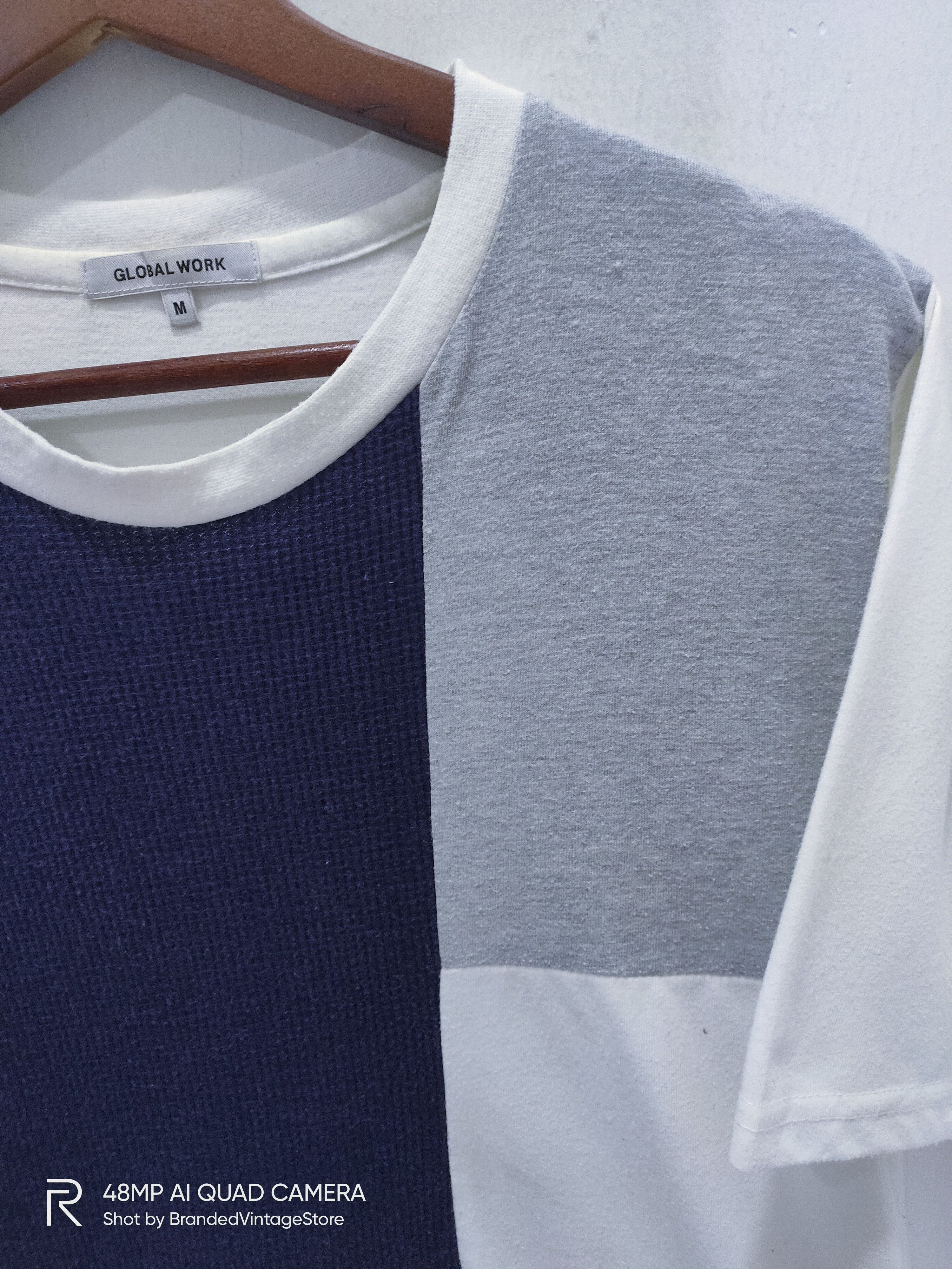Global Work × Japanese Brand GLOBAL WORK Patchwork like Visvim Streetwear Art Tshirt Size US M / EU 48-50 / 2 - 5 Thumbnail