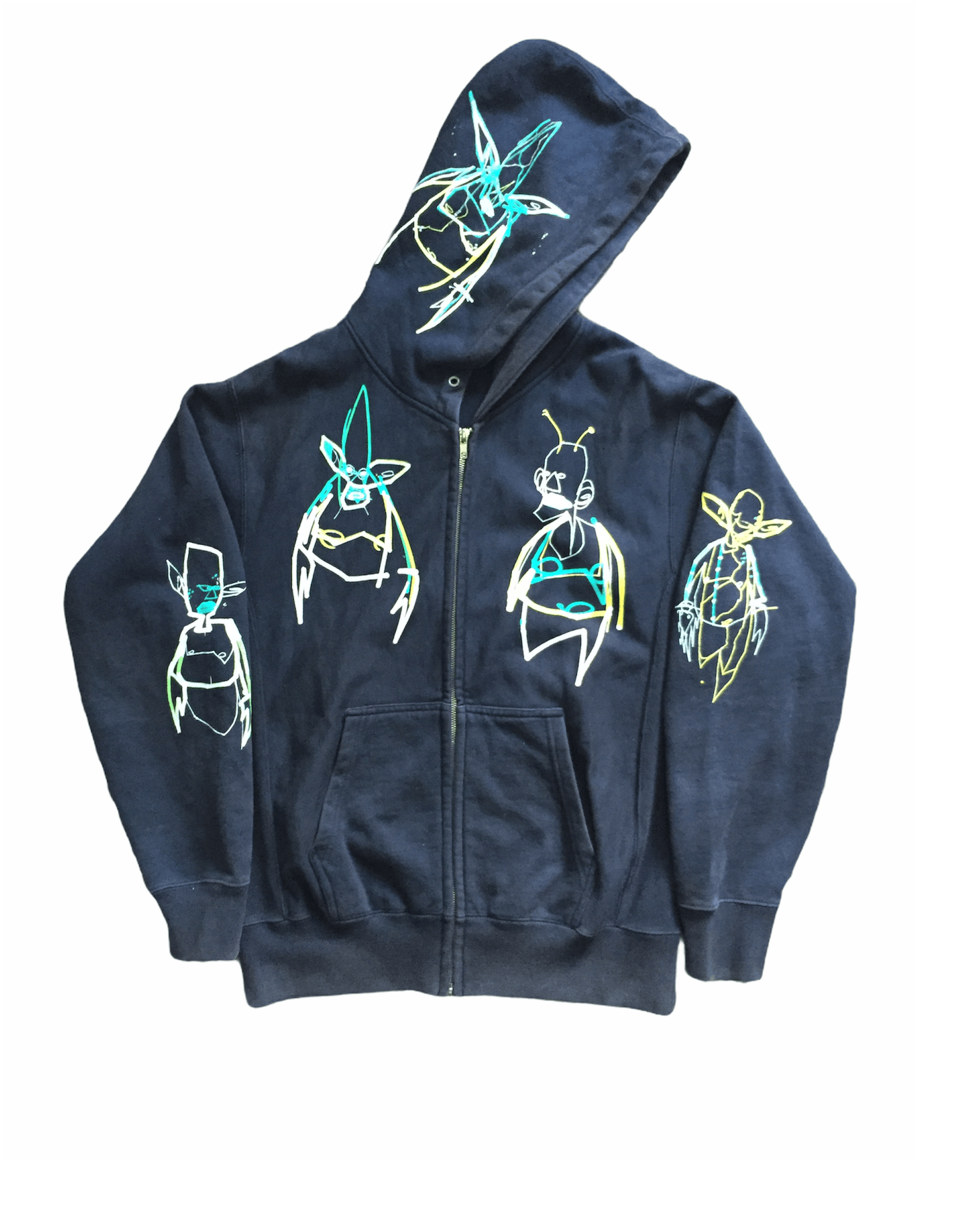 image of VTG OG Futura Unkle Hoodie Made Japan in Black, Men's (Size Medium)