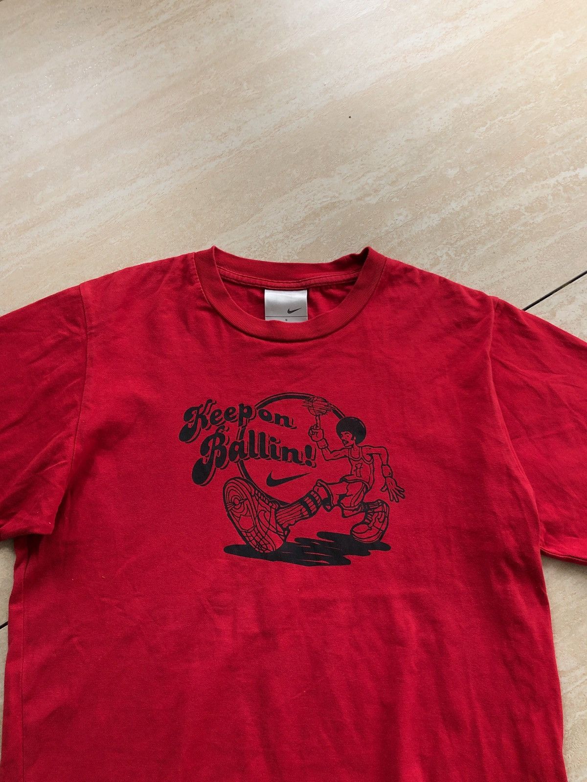 Nike × Vintage Vintage Nike “Keepon Ballin!” Tee Size US S / EU 44-46 / 1 - 4 Thumbnail
