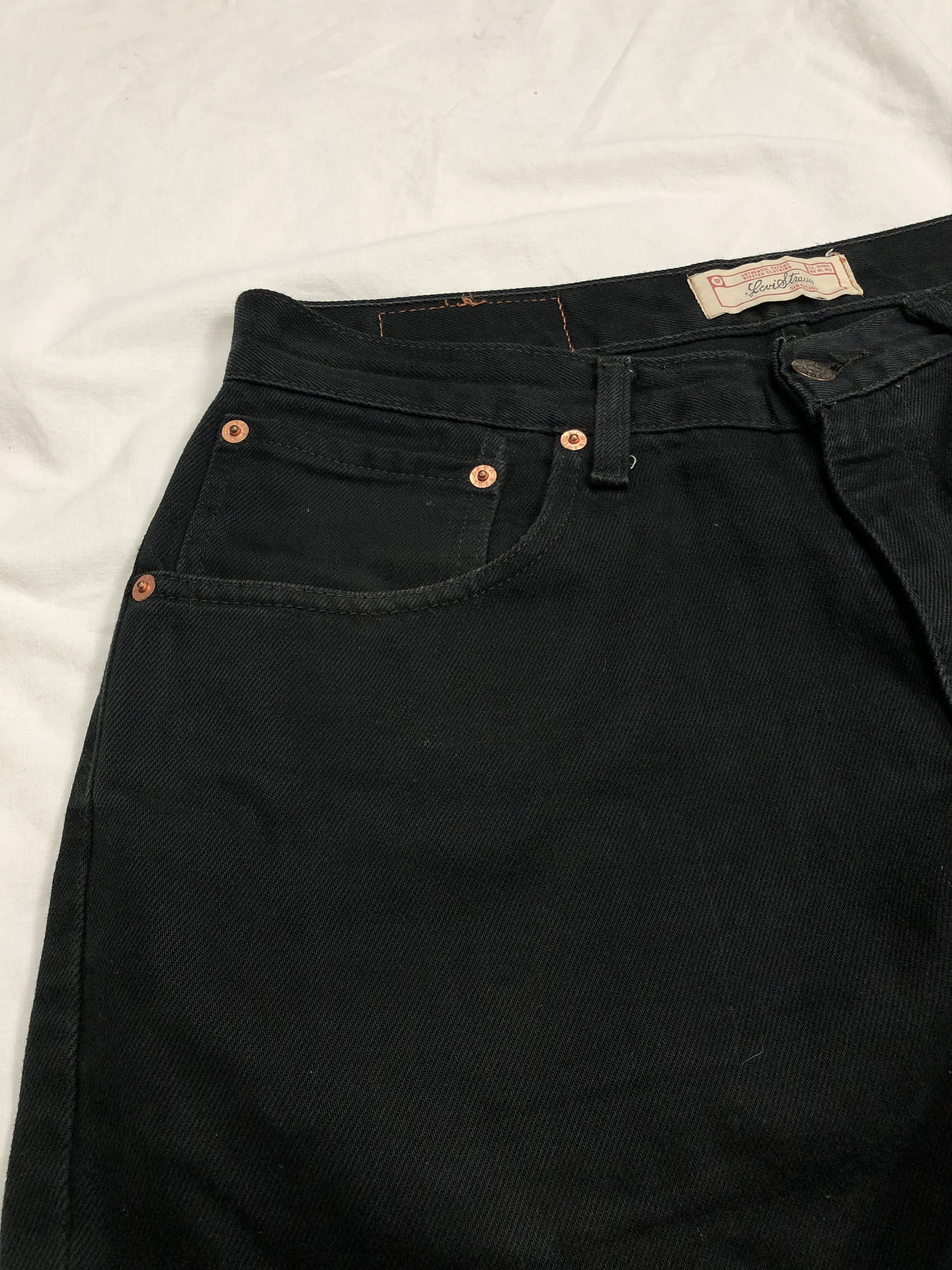 Levi's × Levi's Made & Crafted × Levi's Vintage Clothing Vintage Levis Levi Strauss & Co Black Denim Jeans Size US 32 / EU 48 - 9 Thumbnail