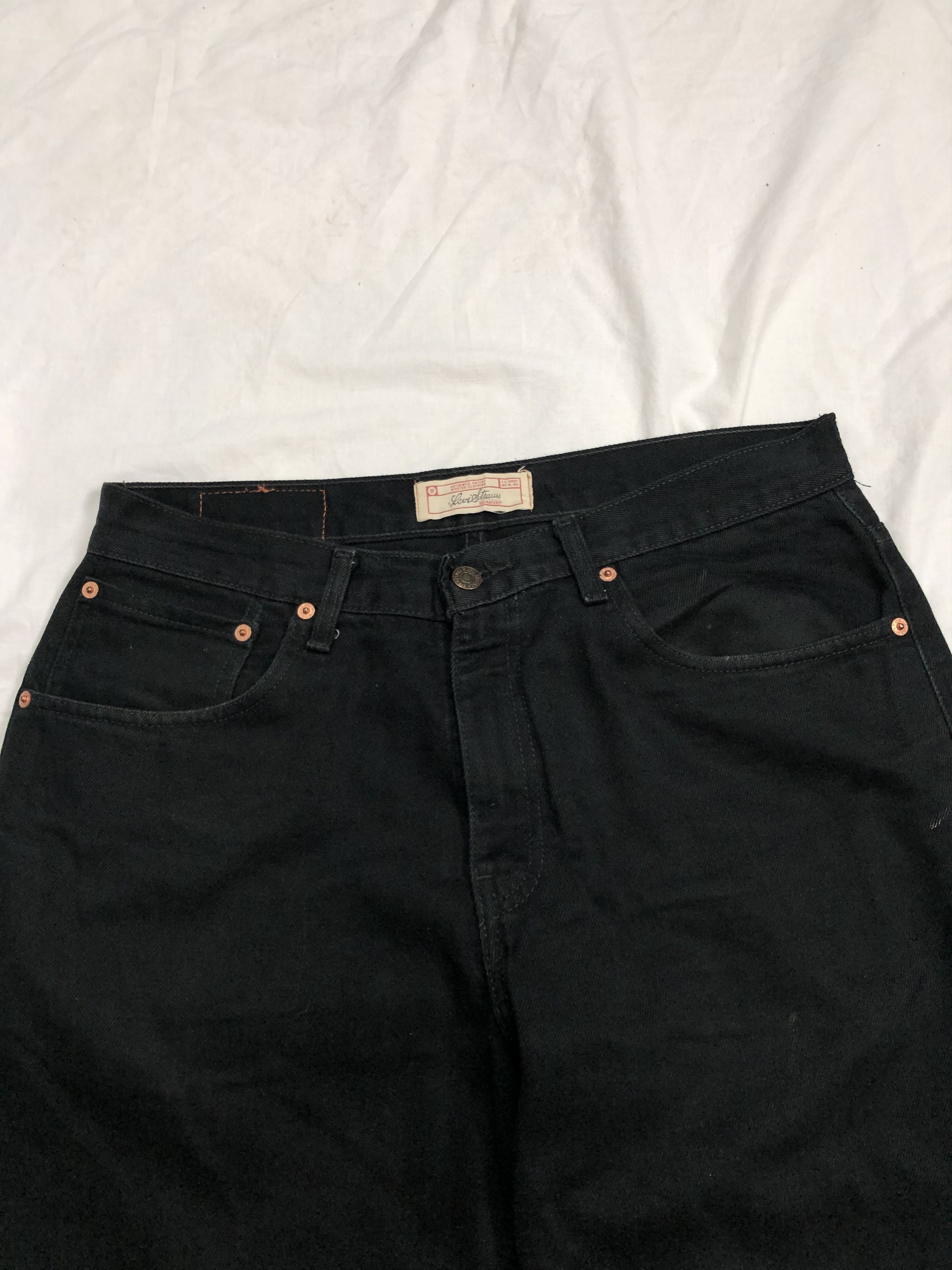 Levi's × Levi's Made & Crafted × Levi's Vintage Clothing Vintage Levis Levi Strauss & Co Black Denim Jeans Size US 32 / EU 48 - 8 Thumbnail