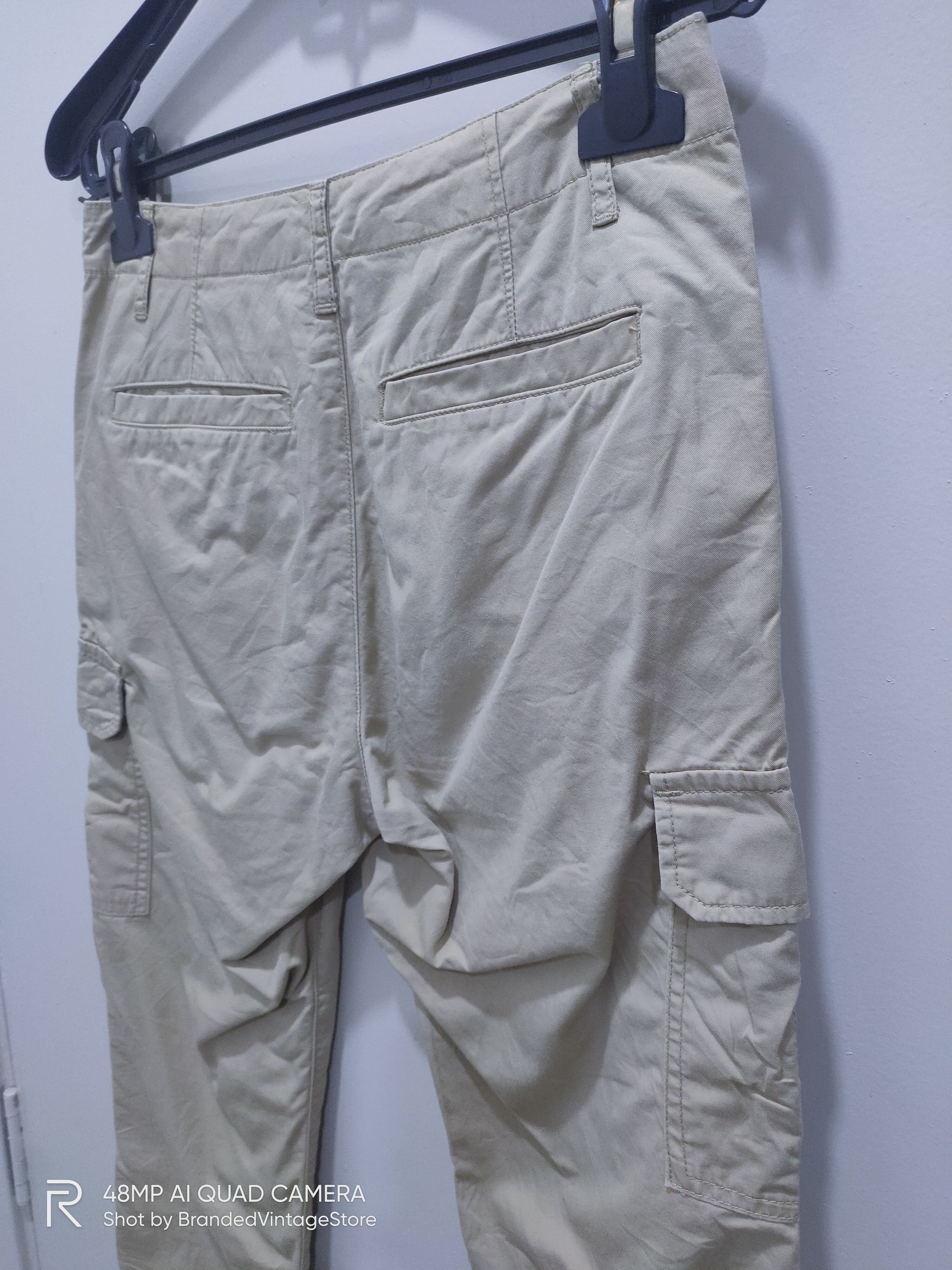 Muji MUJI Slimfit Beige Multipocket Tactical Cropped Cargo Pants Size US 28 / EU 44 - 12 Thumbnail