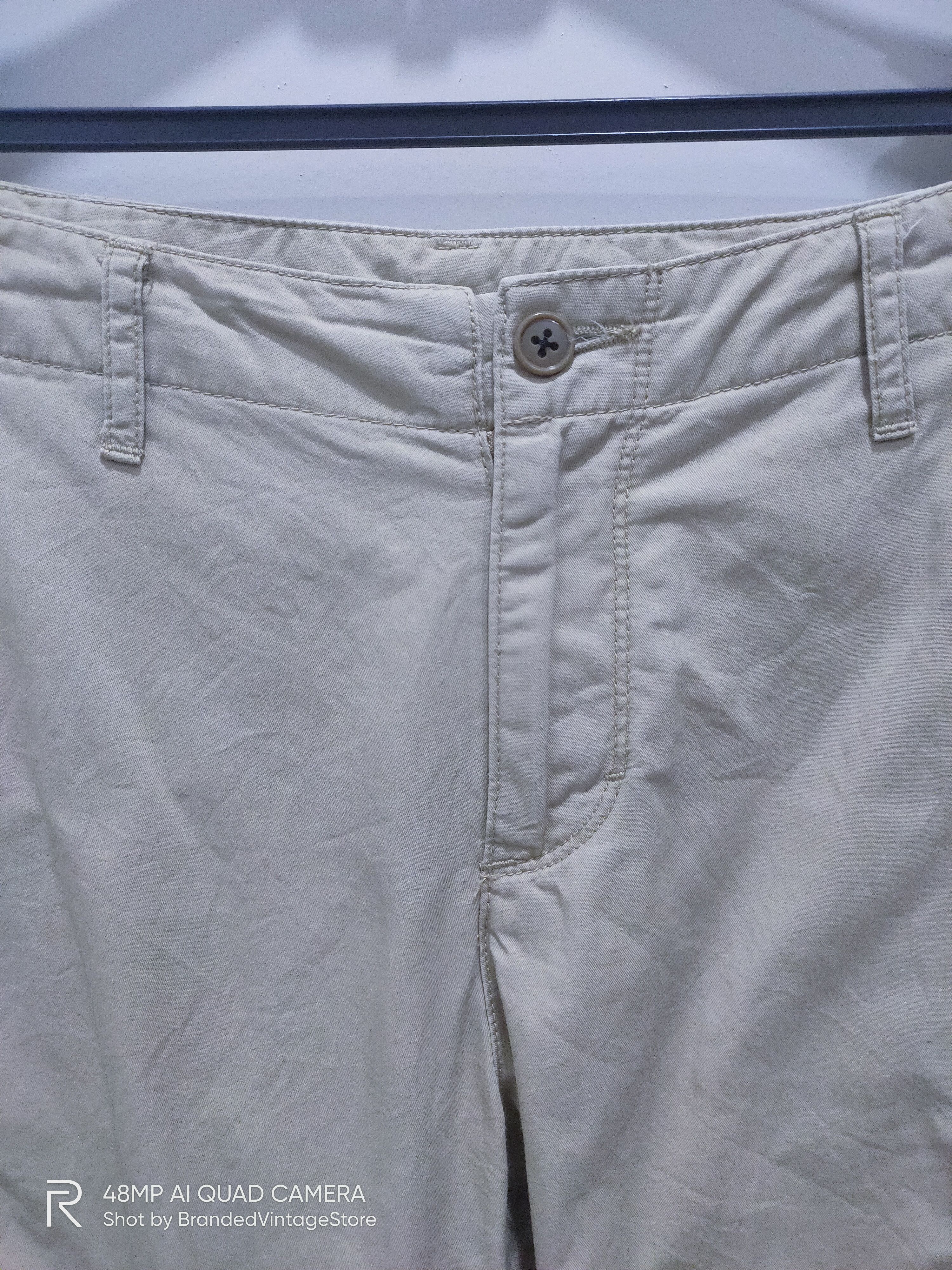Muji MUJI Slimfit Beige Multipocket Tactical Cropped Cargo Pants Size US 28 / EU 44 - 7 Thumbnail
