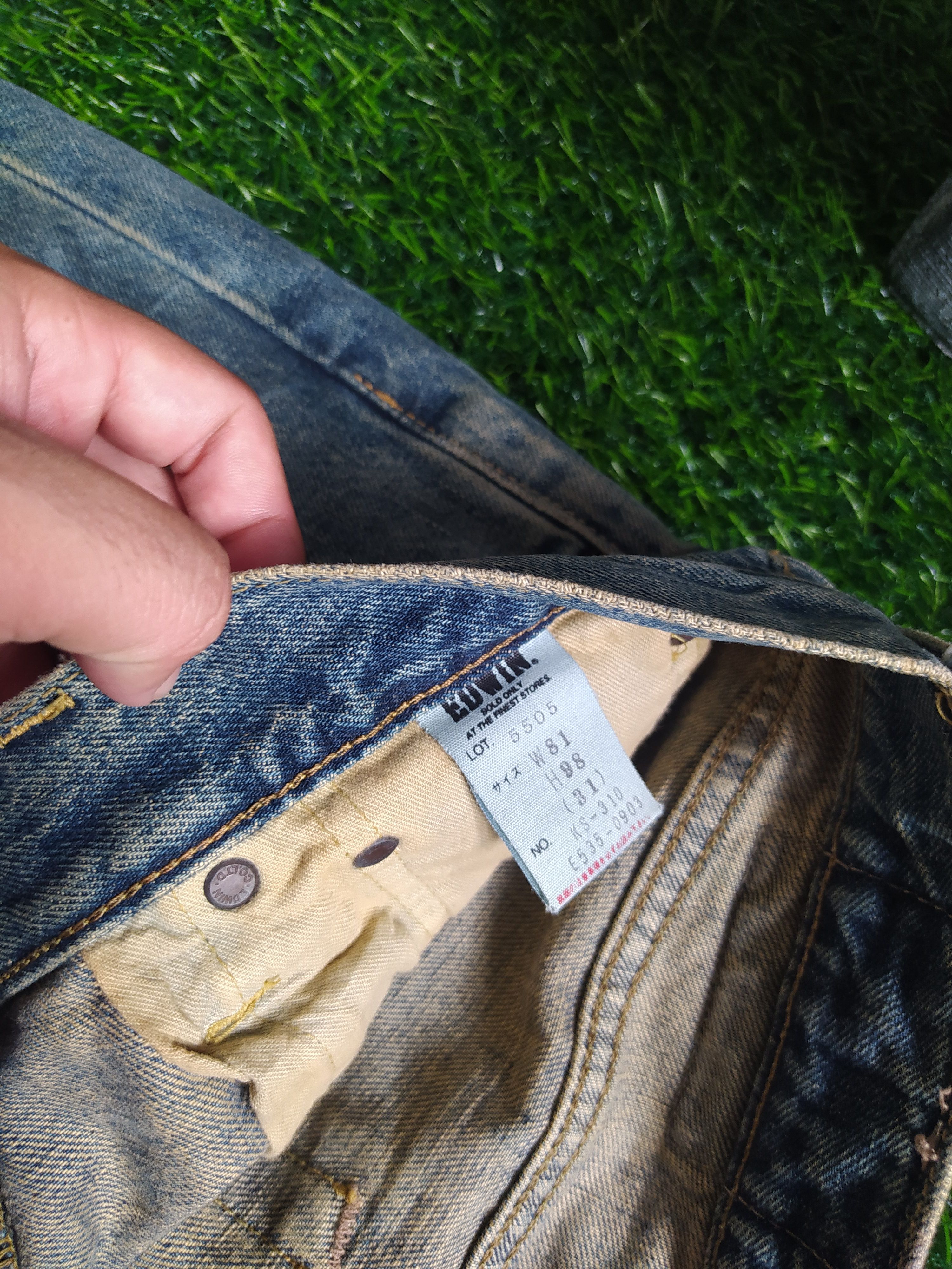 Edwin × Japanese Brand × Vintage Vintage Distressed Edwin Selvedge Size US 31 - 3 Thumbnail