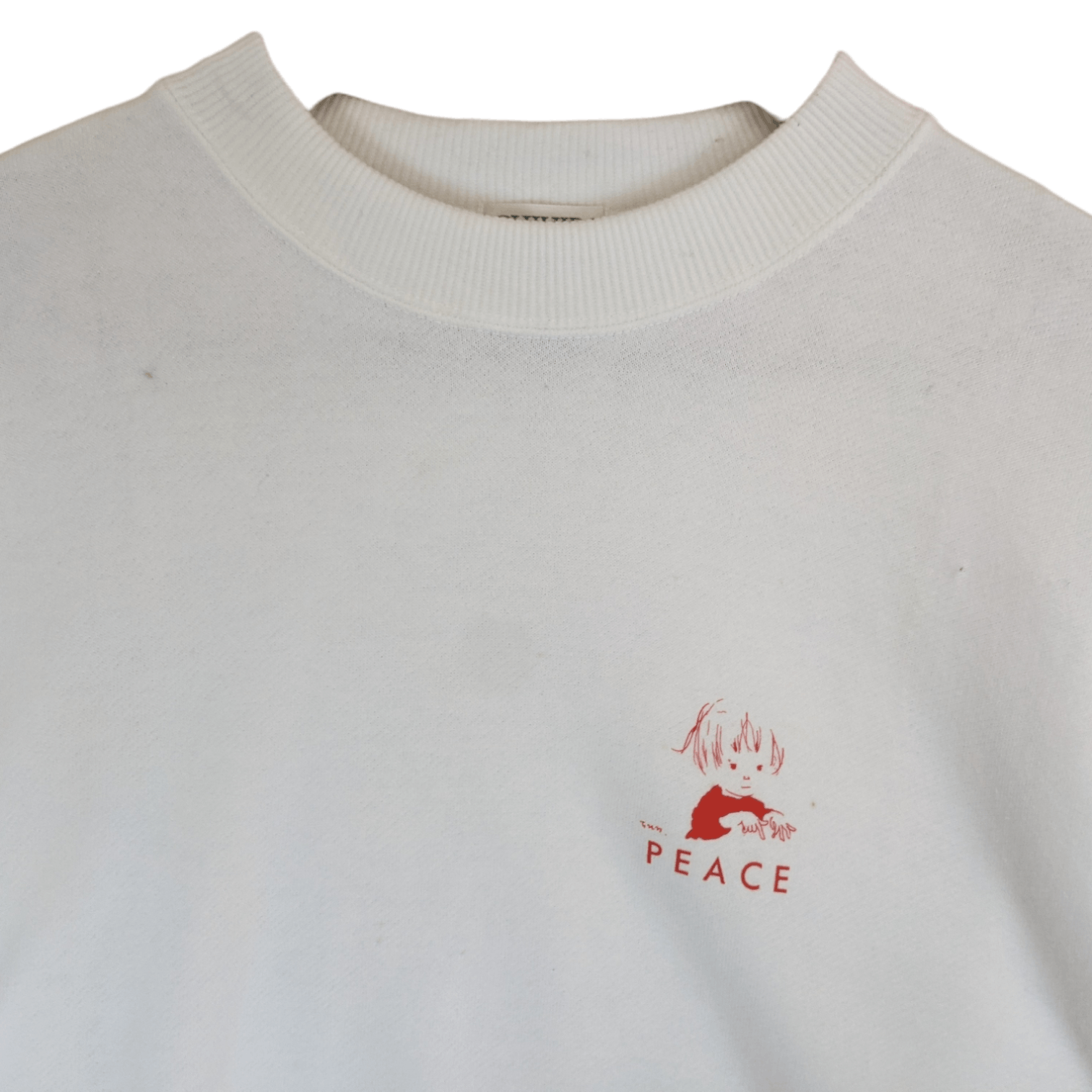 Japanese Brand Vintage Japan CHIHIRO Baby Toddler Kid Peace Sweatshirt Size US M / EU 48-50 / 2 - 4 Thumbnail
