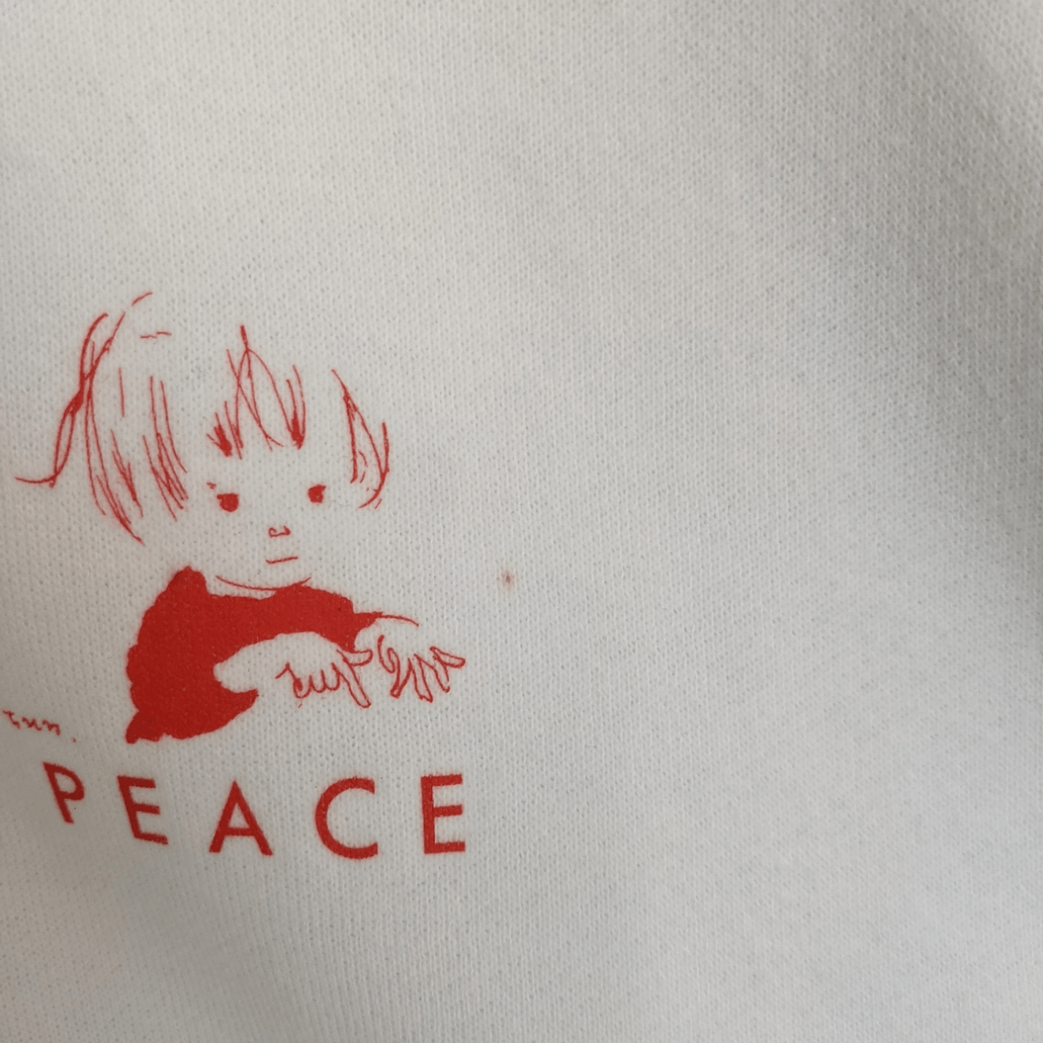Japanese Brand Vintage Japan CHIHIRO Baby Toddler Kid Peace Sweatshirt Size US M / EU 48-50 / 2 - 5 Thumbnail